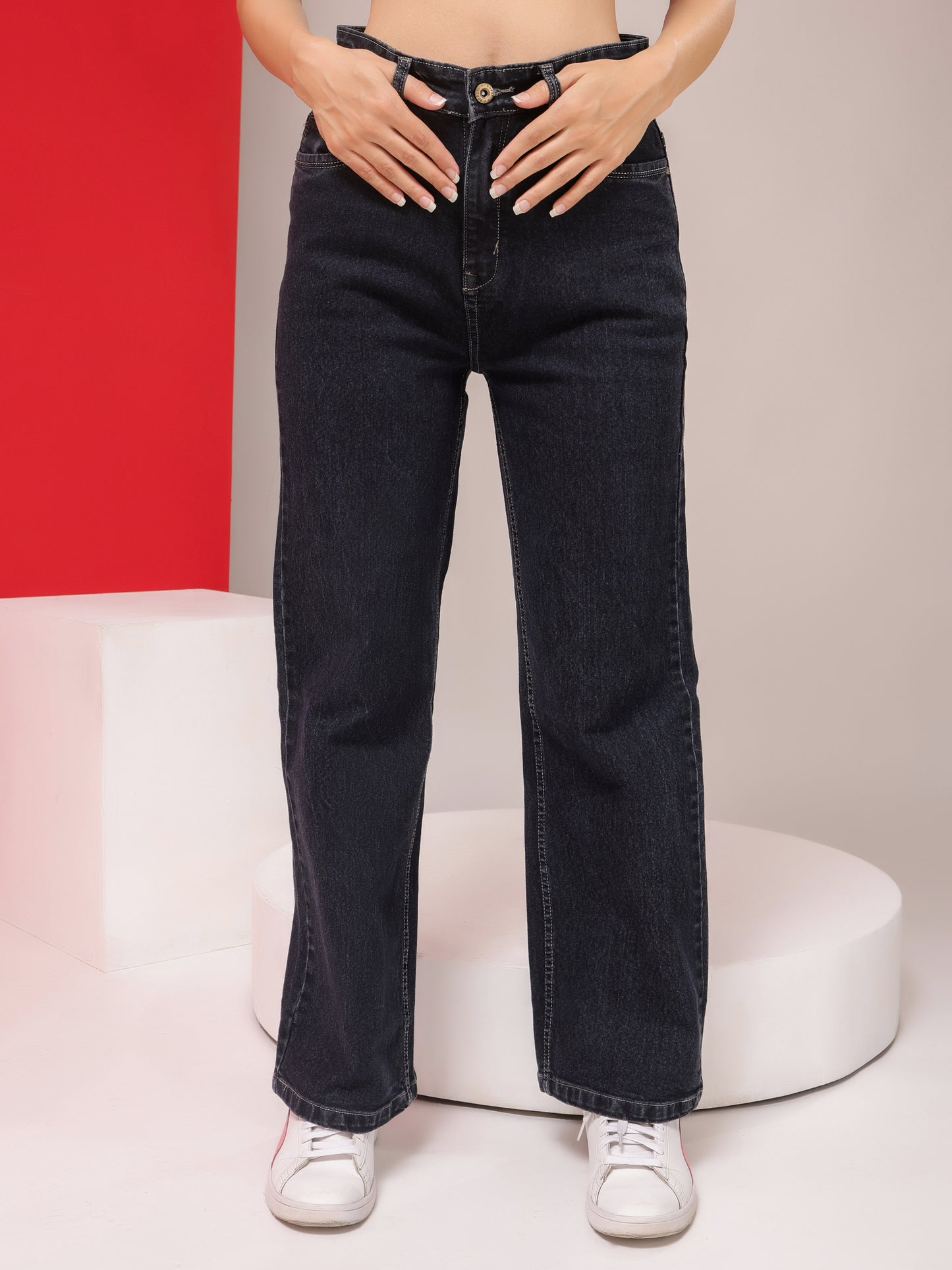 Stretchy Stride Stonewash Jeans