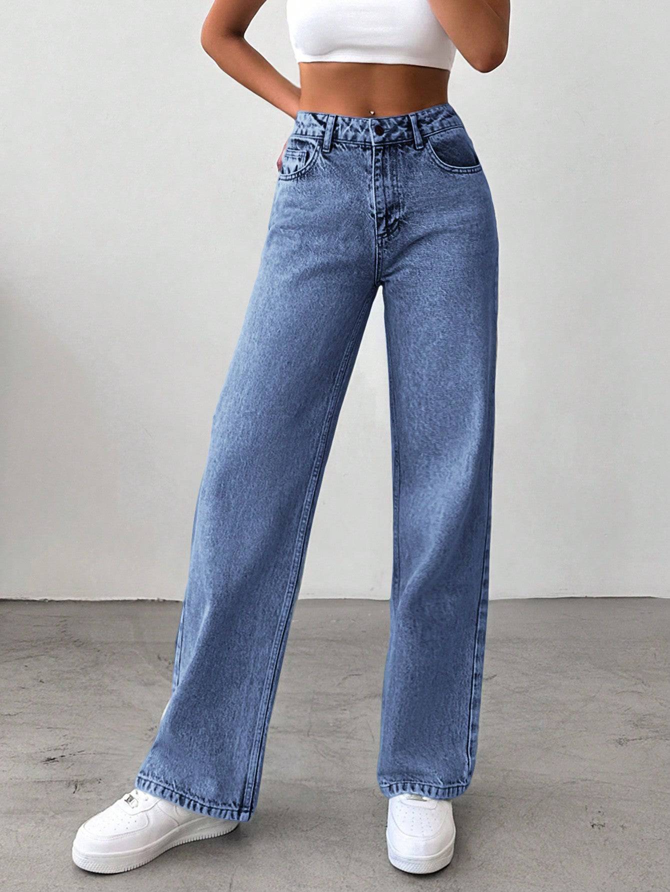 Pure Motion Stonewash Denim - Glossia Fashion