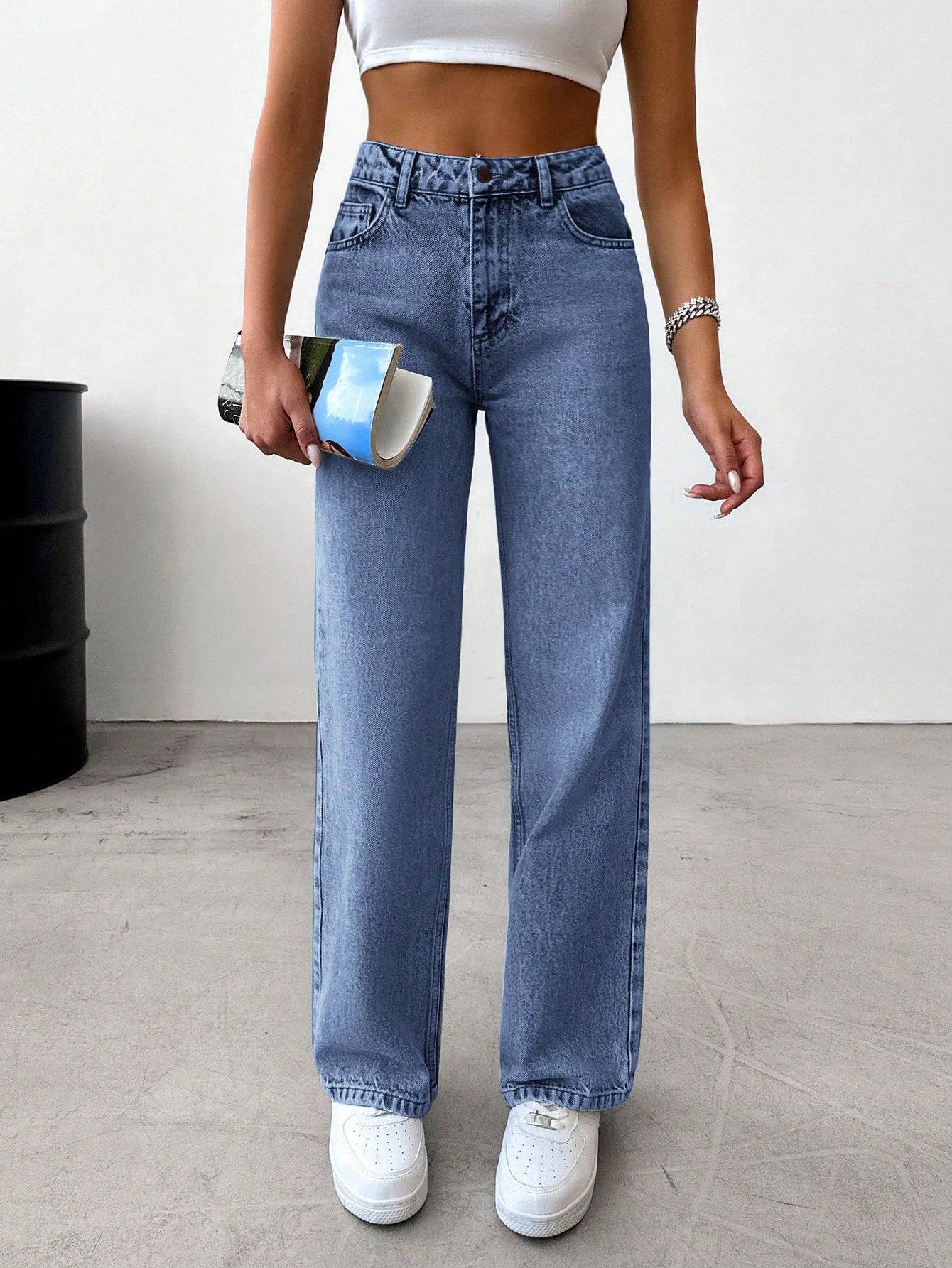 Pure Motion Stonewash Denim - Glossia Fashion