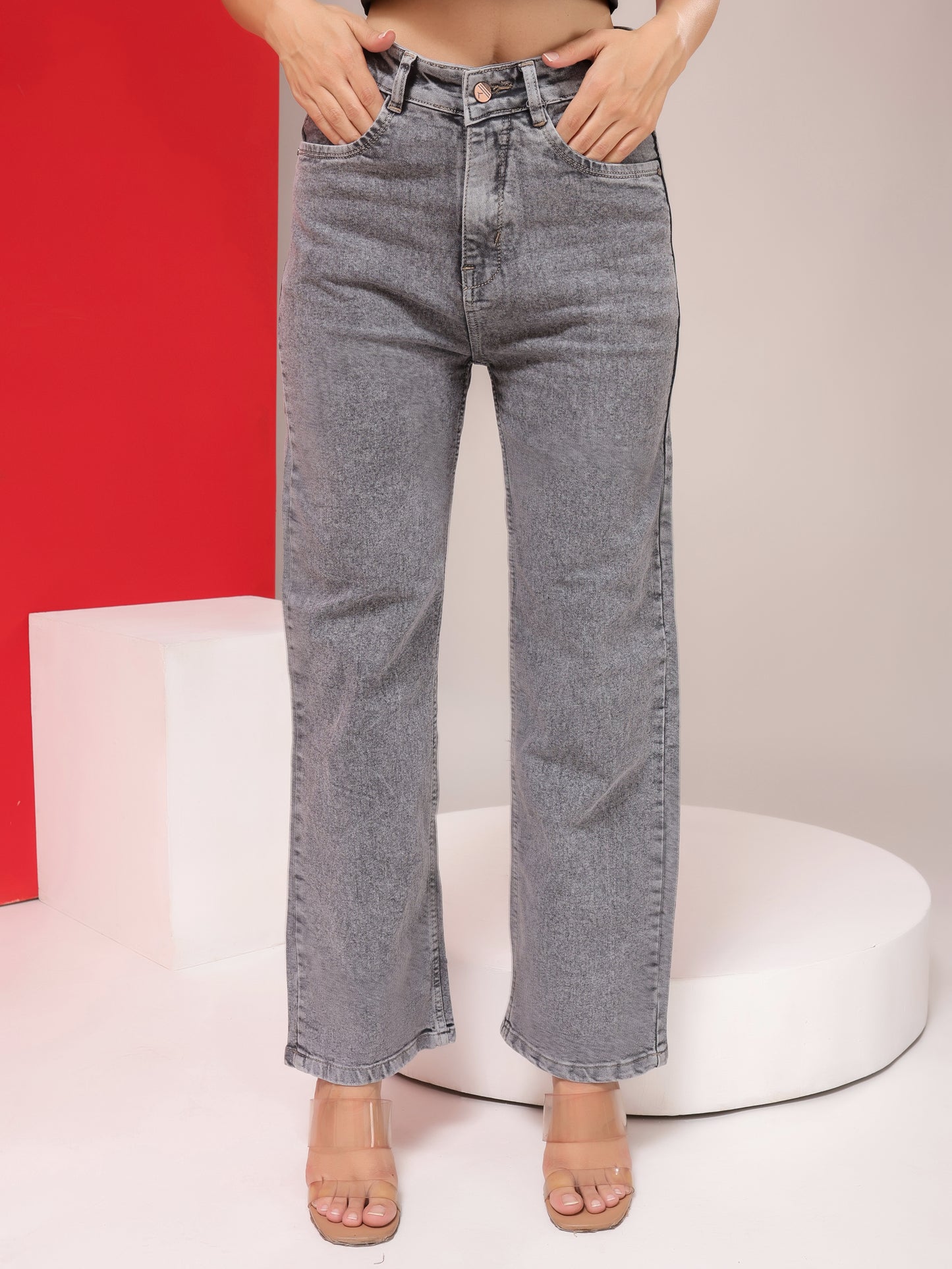 Stretchy Stride Stonewash Jeans