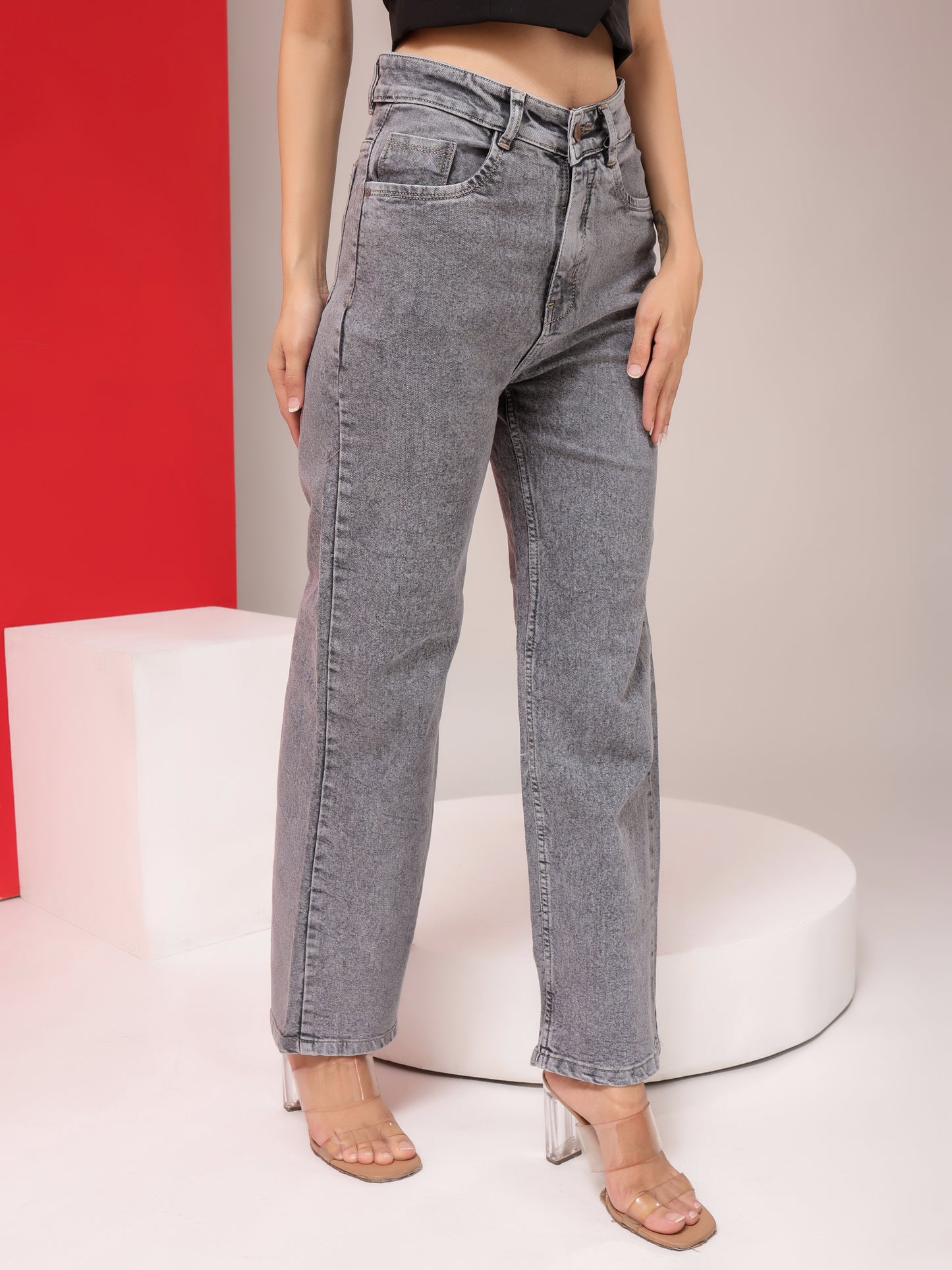 Stretchy Stride Stonewash Jeans