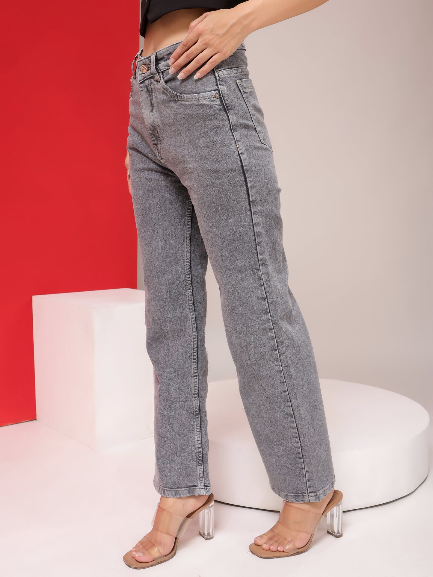 Stretchy Stride Stonewash Jeans