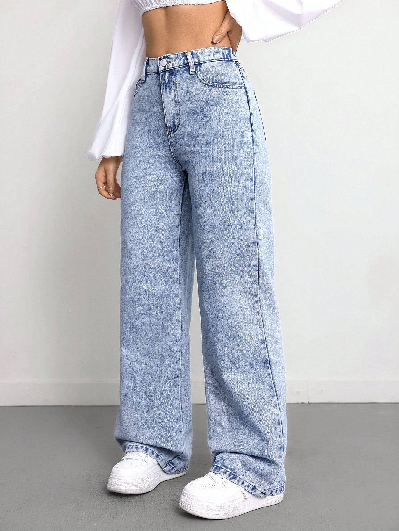 Classic Chic Stonewash High Rise Jeans - Glossia Fashion