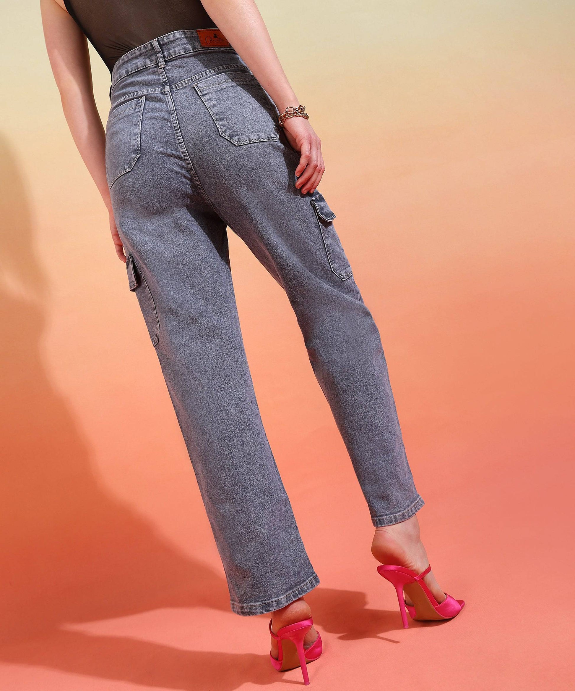 Cityscape Cargo Denim Jeans - Glossia Fashion