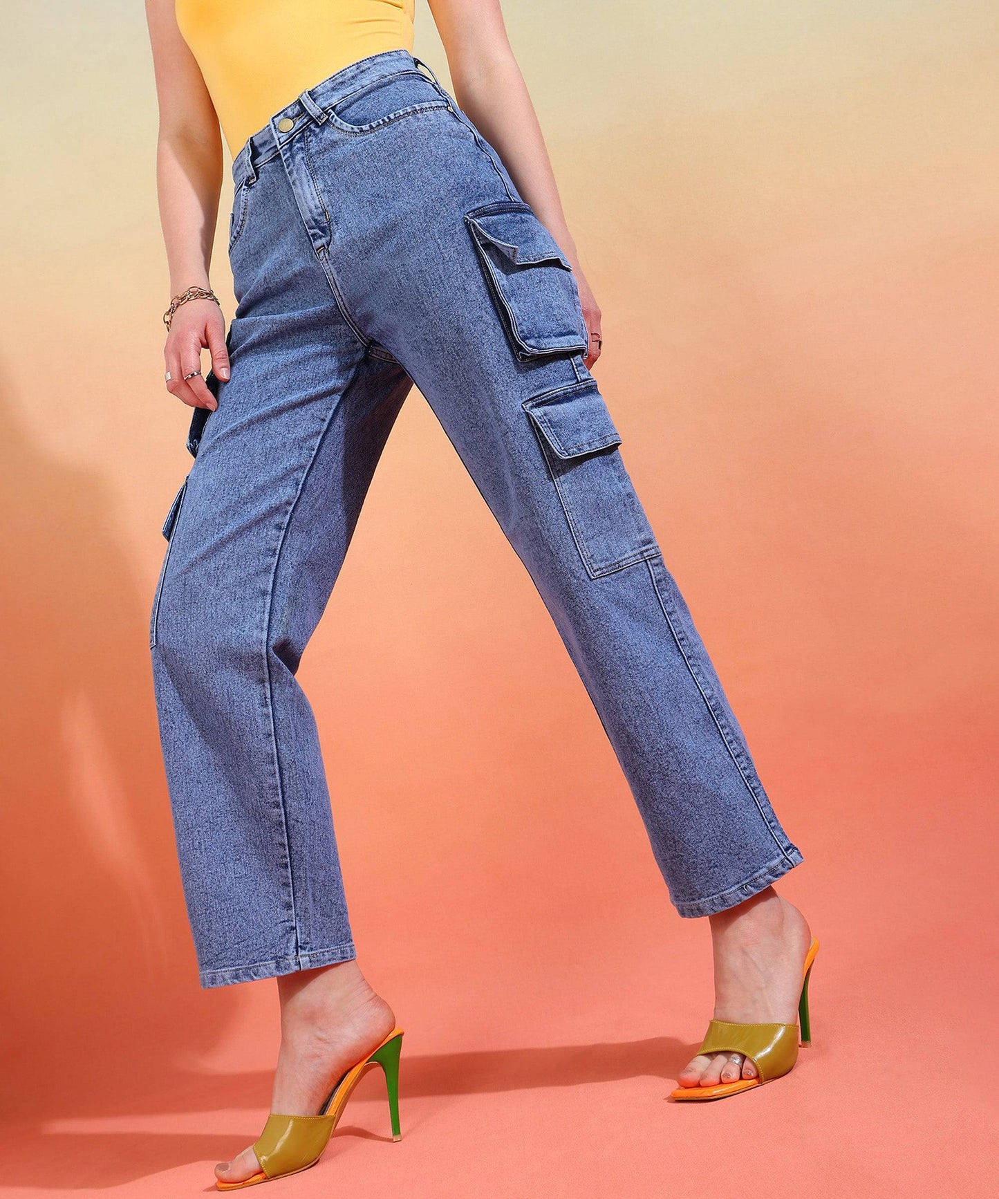 Street Style Scout Cargo Jeans - Glossia Fashion