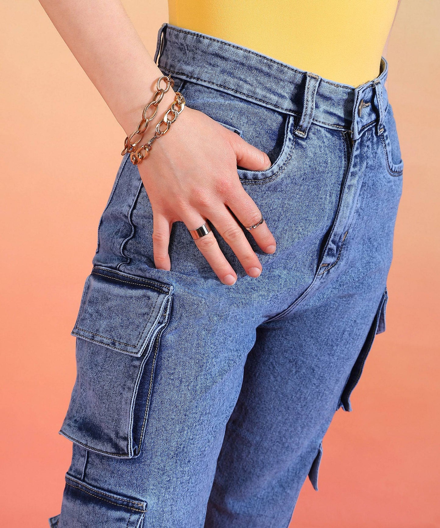 Street Style Scout Cargo Jeans - Glossia Fashion