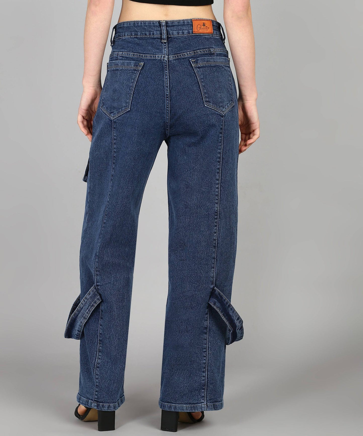 City Roamer Chic Cargo Jeans - Glossia Fashion