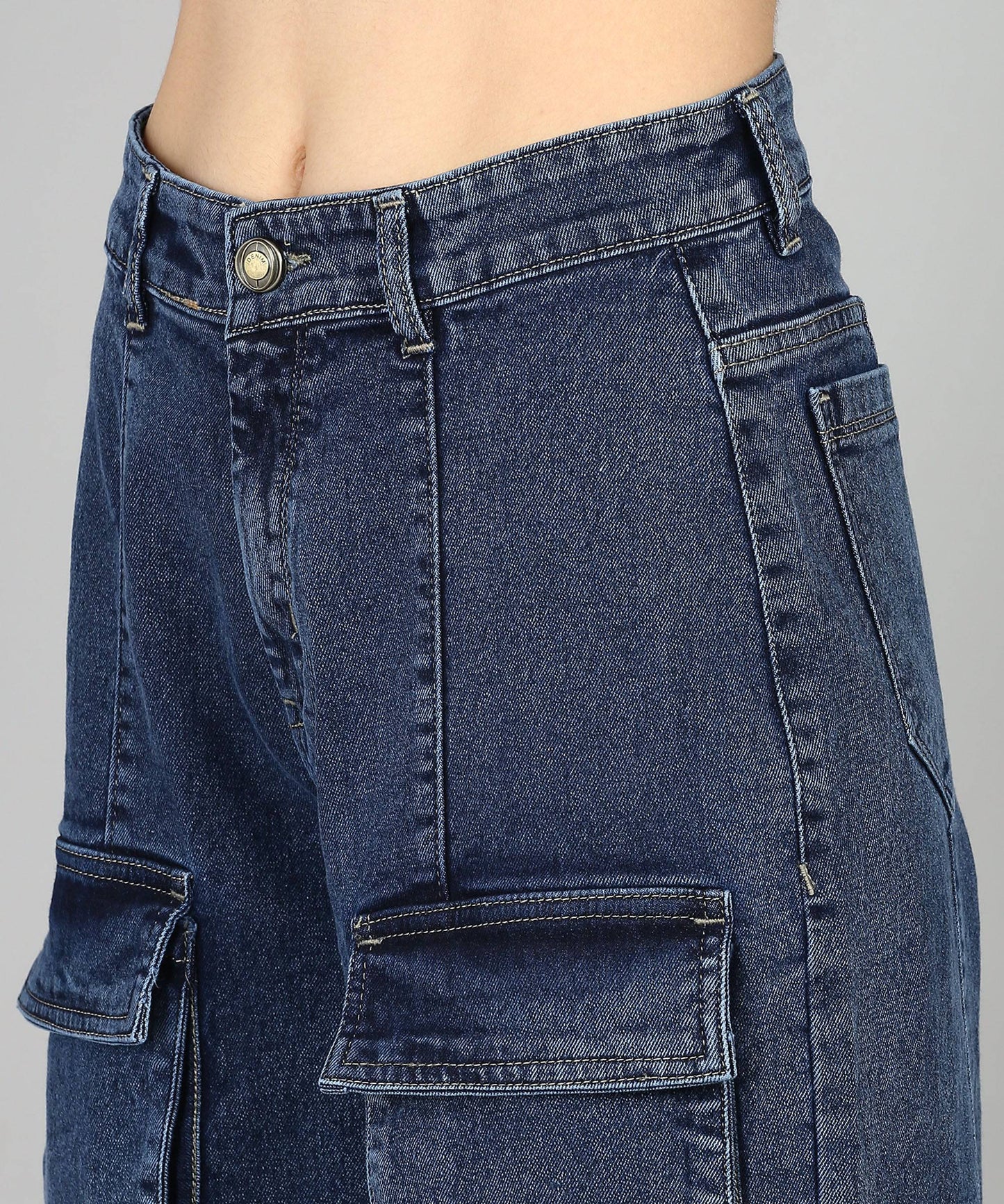 City Roamer Chic Cargo Jeans - Glossia Fashion
