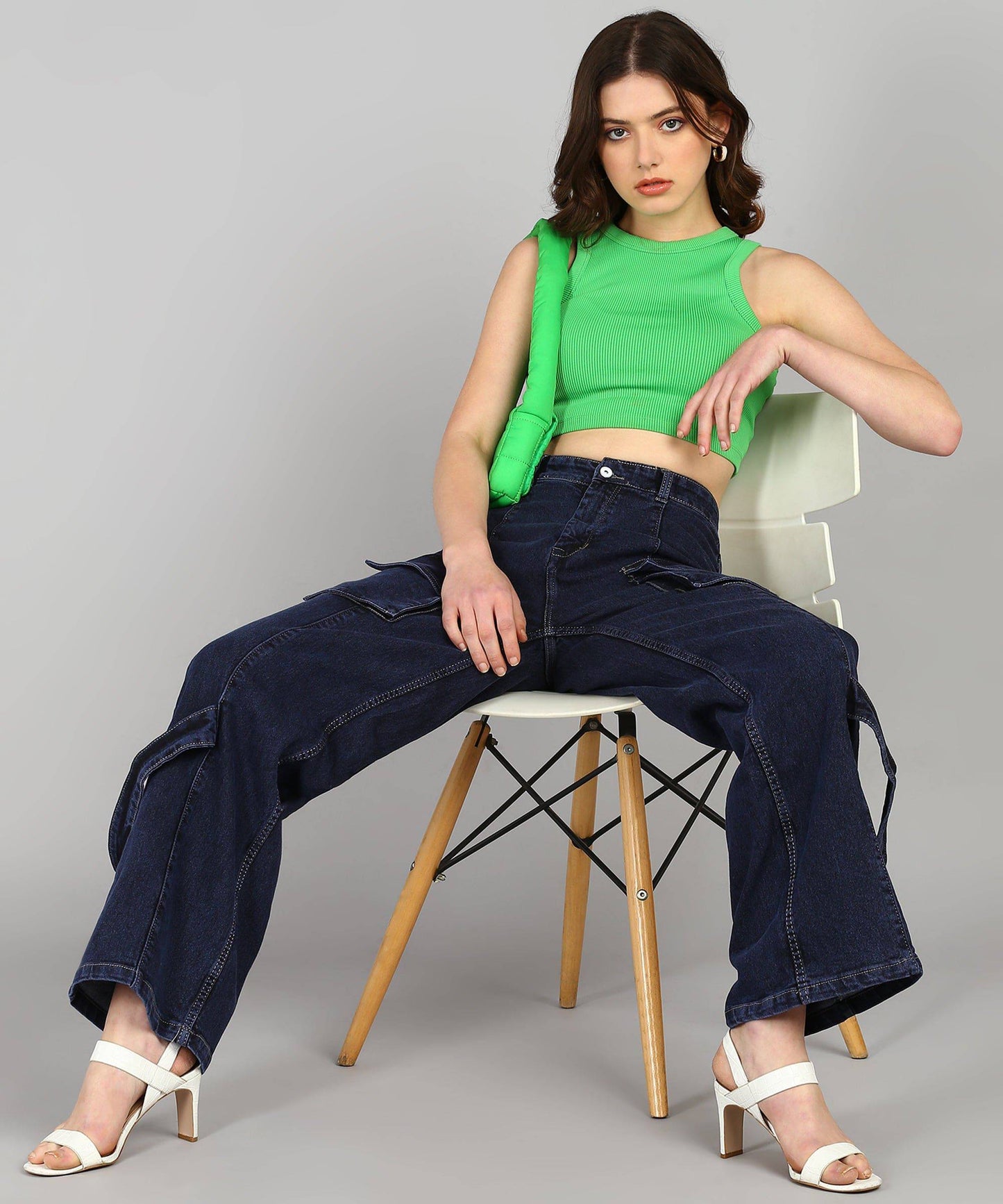 City Roamer Chic Cargo Jeans - Glossia Fashion