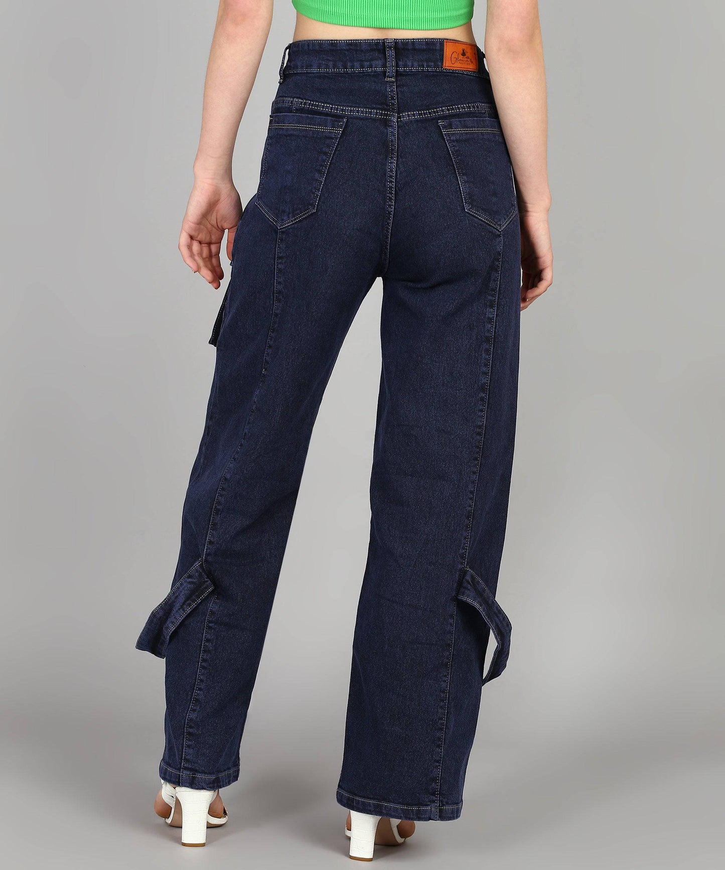 City Roamer Chic Cargo Jeans - Glossia Fashion