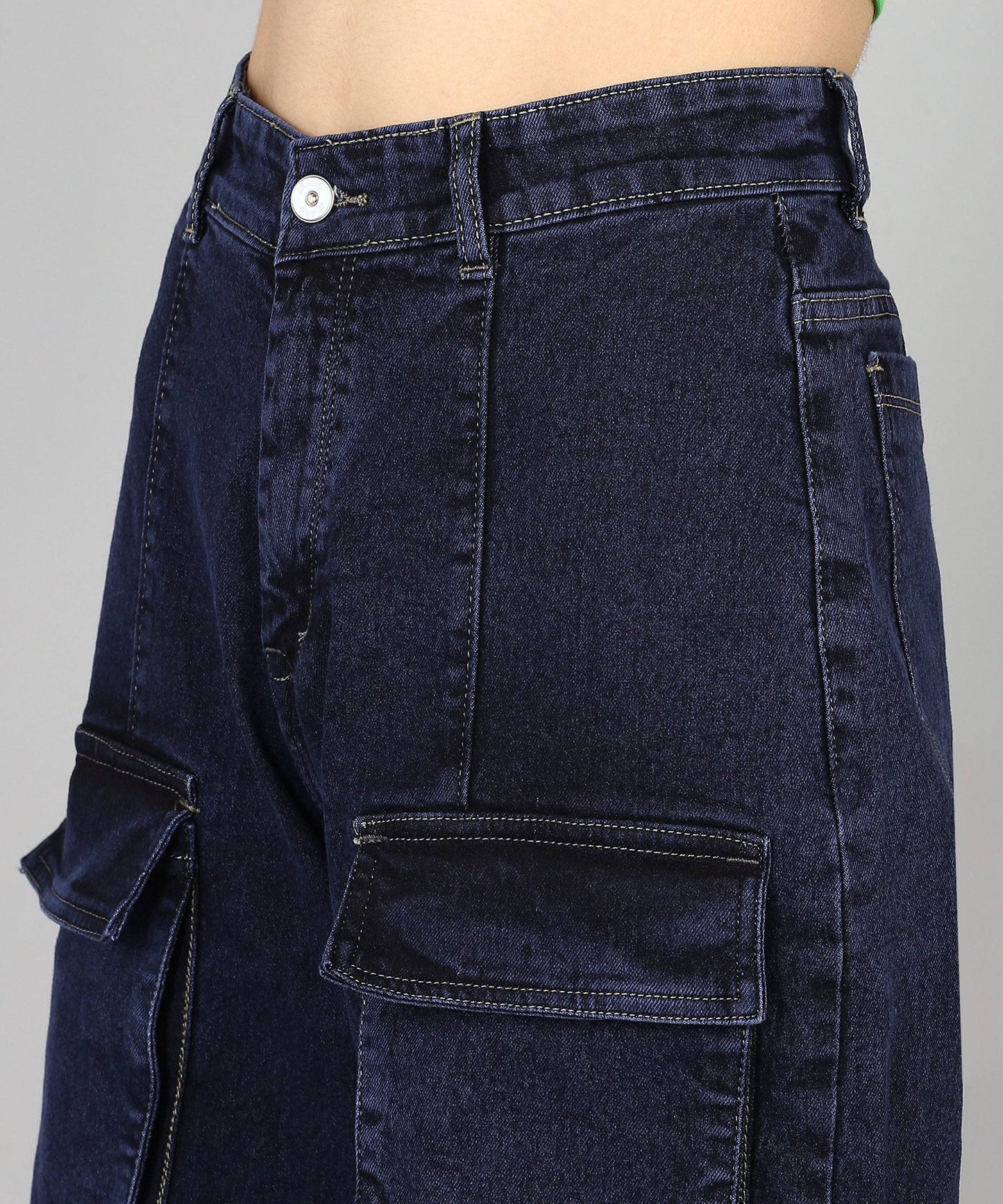 City Roamer Chic Cargo Jeans - Glossia Fashion