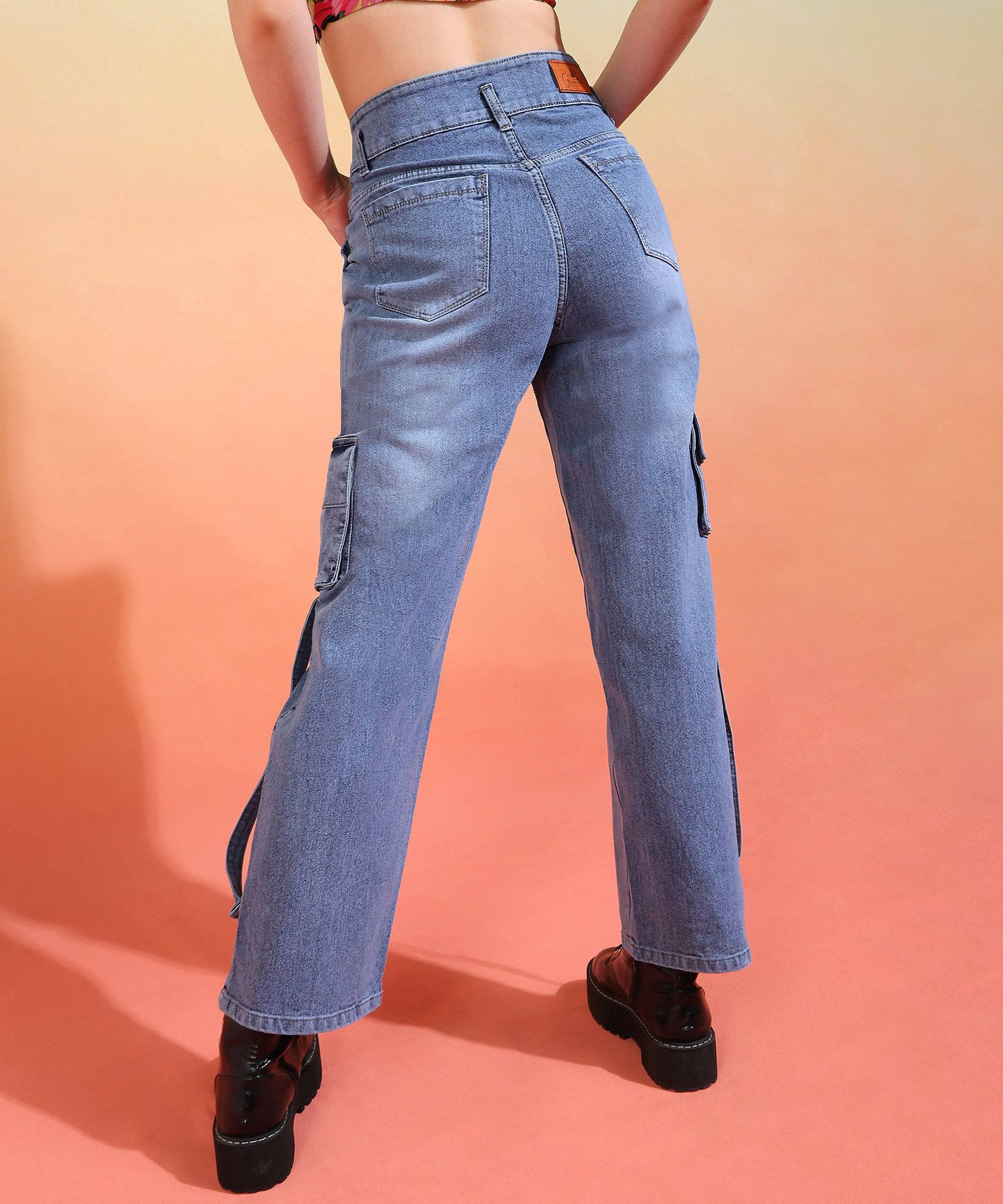 Wanderer's Way Cargo Denim - Glossia Fashion