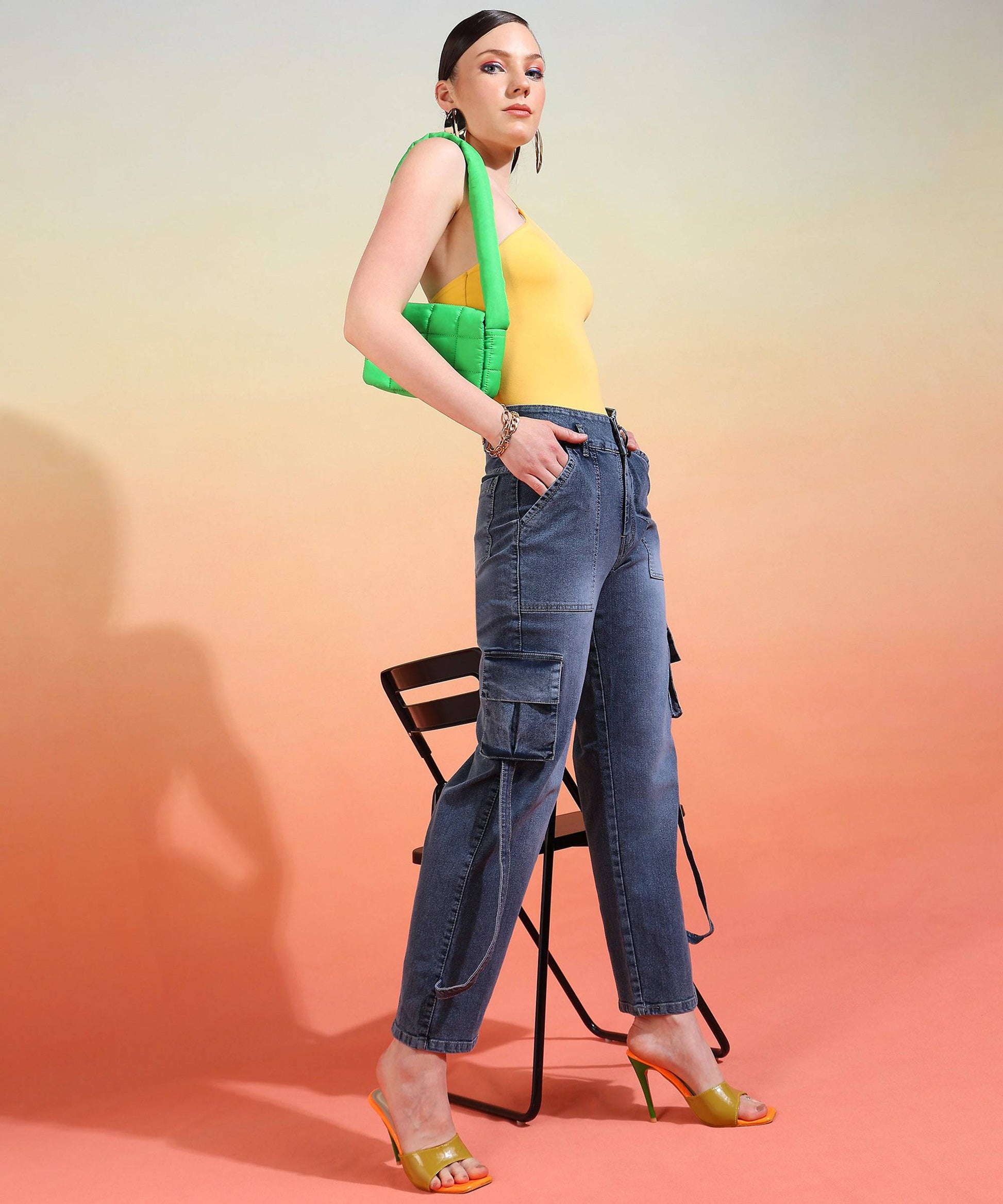 Wanderer's Way Cargo Denim - Glossia Fashion