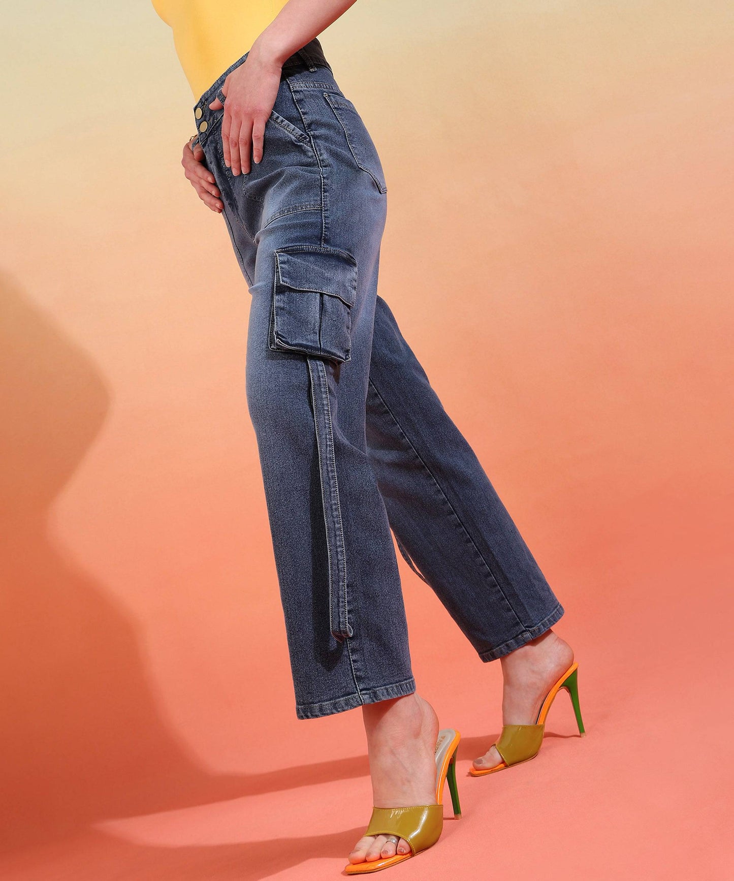 Wanderer's Way Cargo Denim - Glossia Fashion