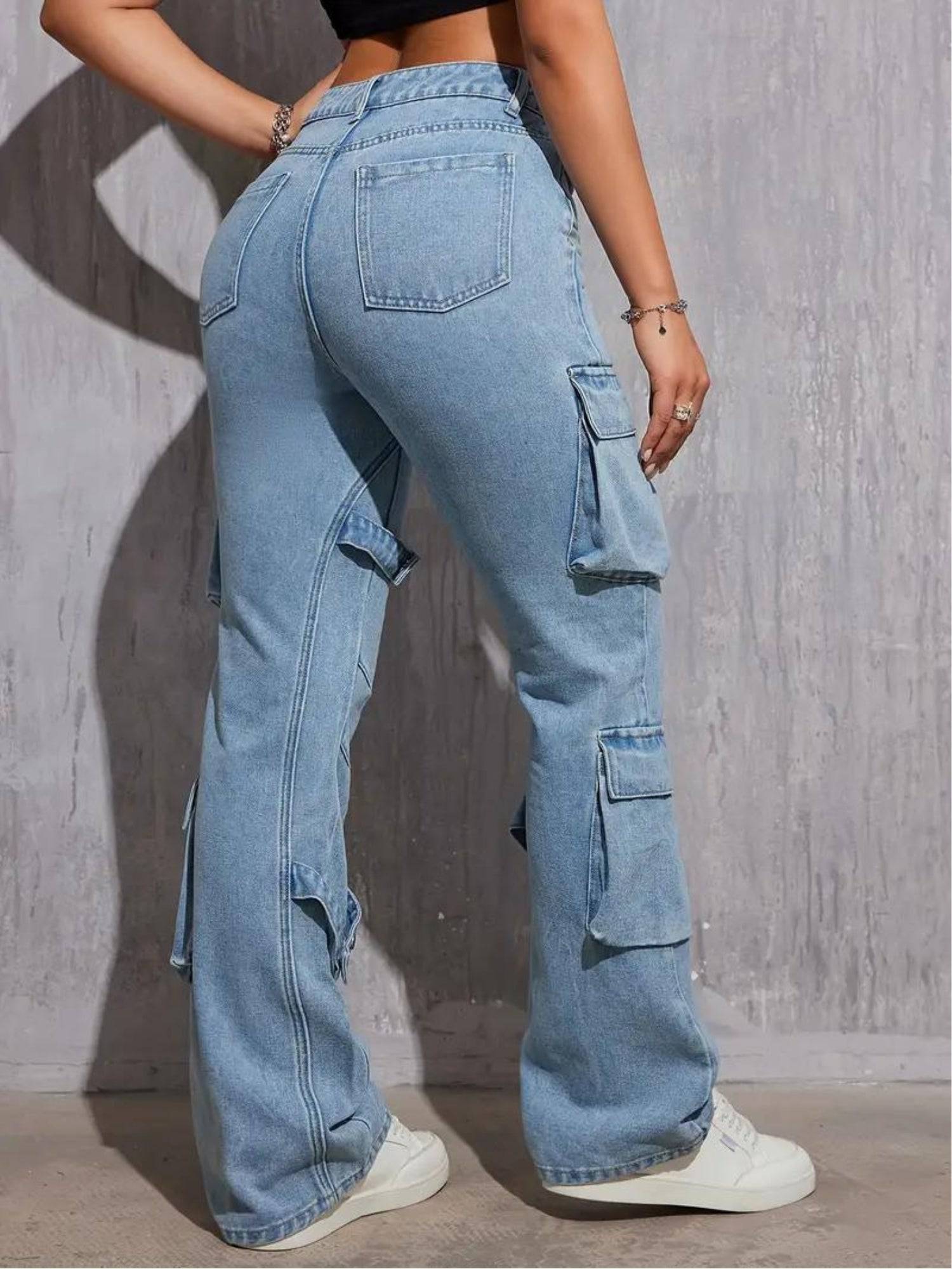 Adventure Seeker Cargo Denim - Glossia Fashion