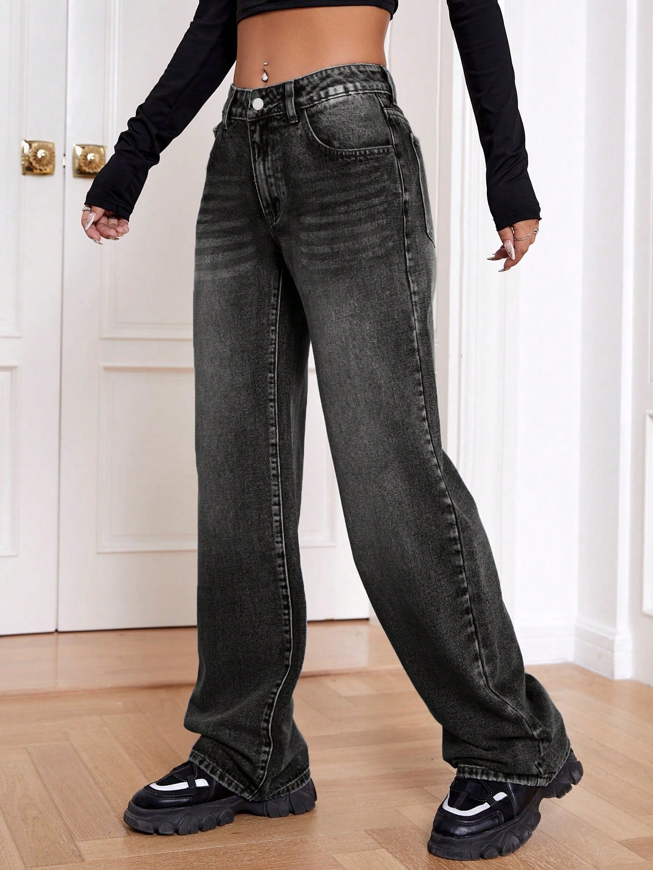 Attitude Fit Straight Leg Jeans