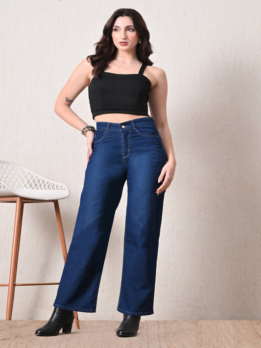 Indigo Luxe Straight Fit Jeans