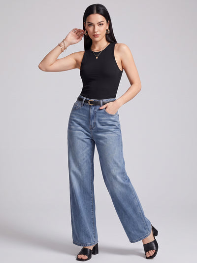 Main Character Wide Leg Jeans – Blue