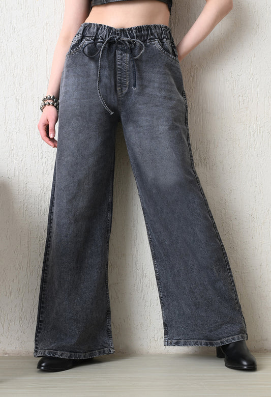 Soft Charcoal Flow Jeans