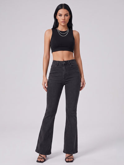Midnight High-Rise Bootcut Denim