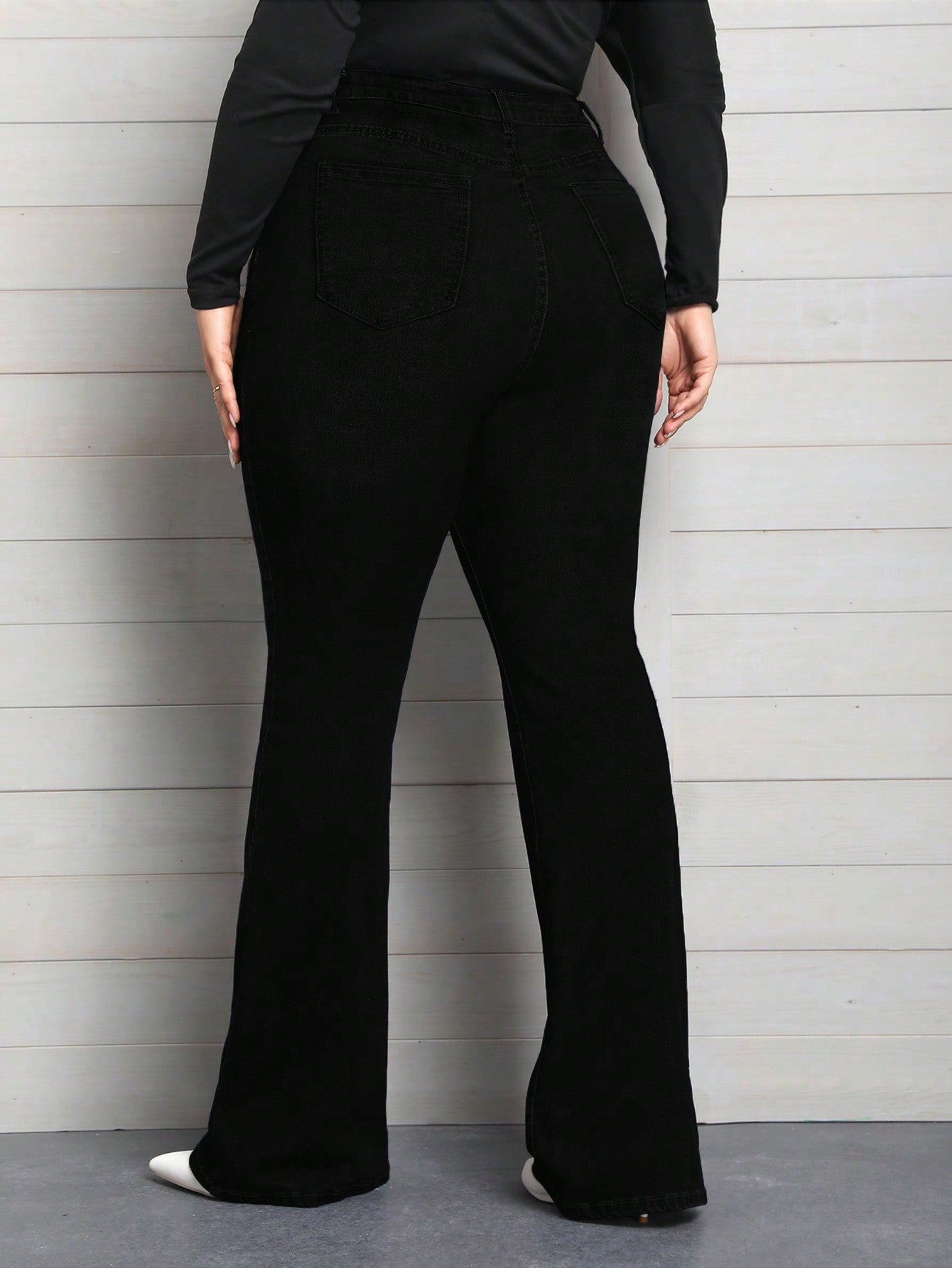 Curve Hugger Flare Jeans