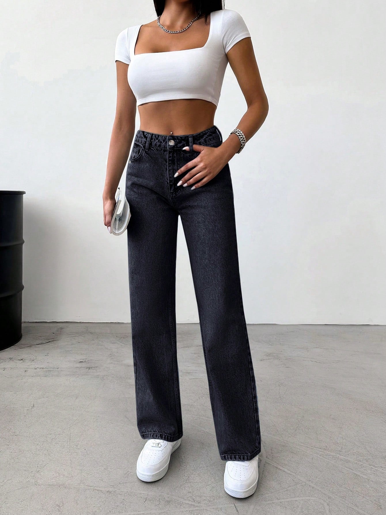 Evening Haze Straight fit Jeans - Glossia Fashion