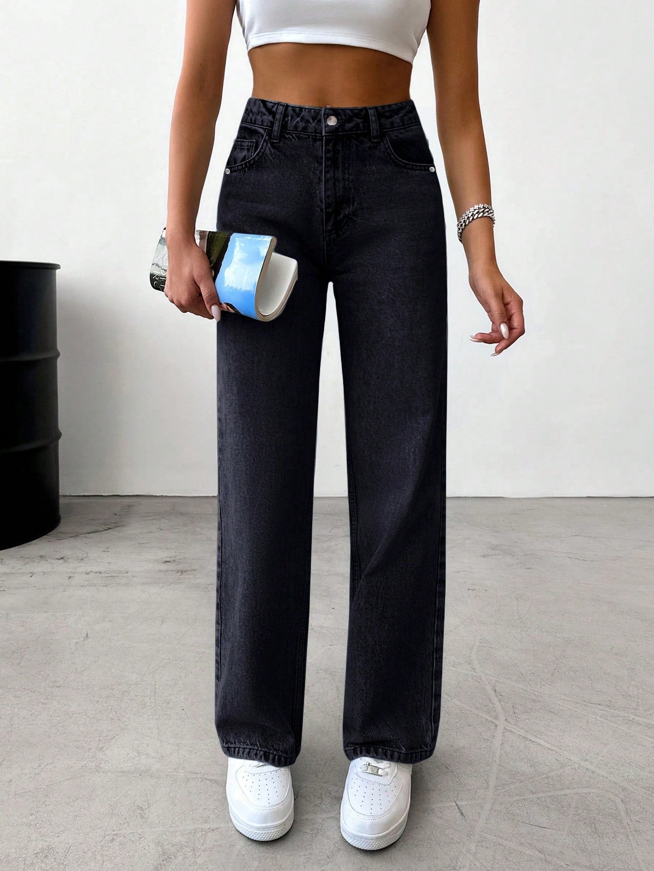 Evening Haze Straight fit Jeans - Glossia Fashion