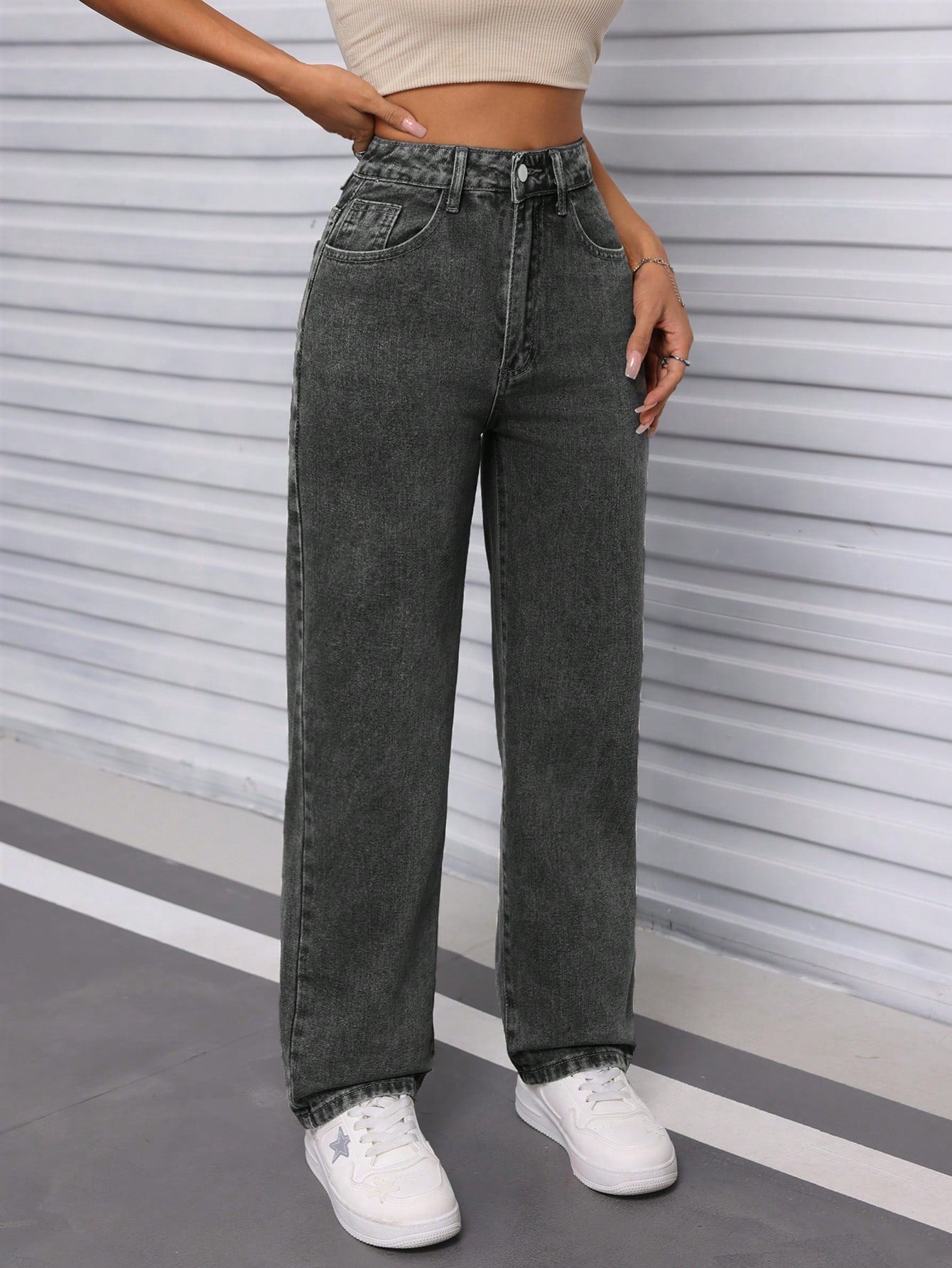 Moonshadow High-Waist Jeans - Glossia Fashion