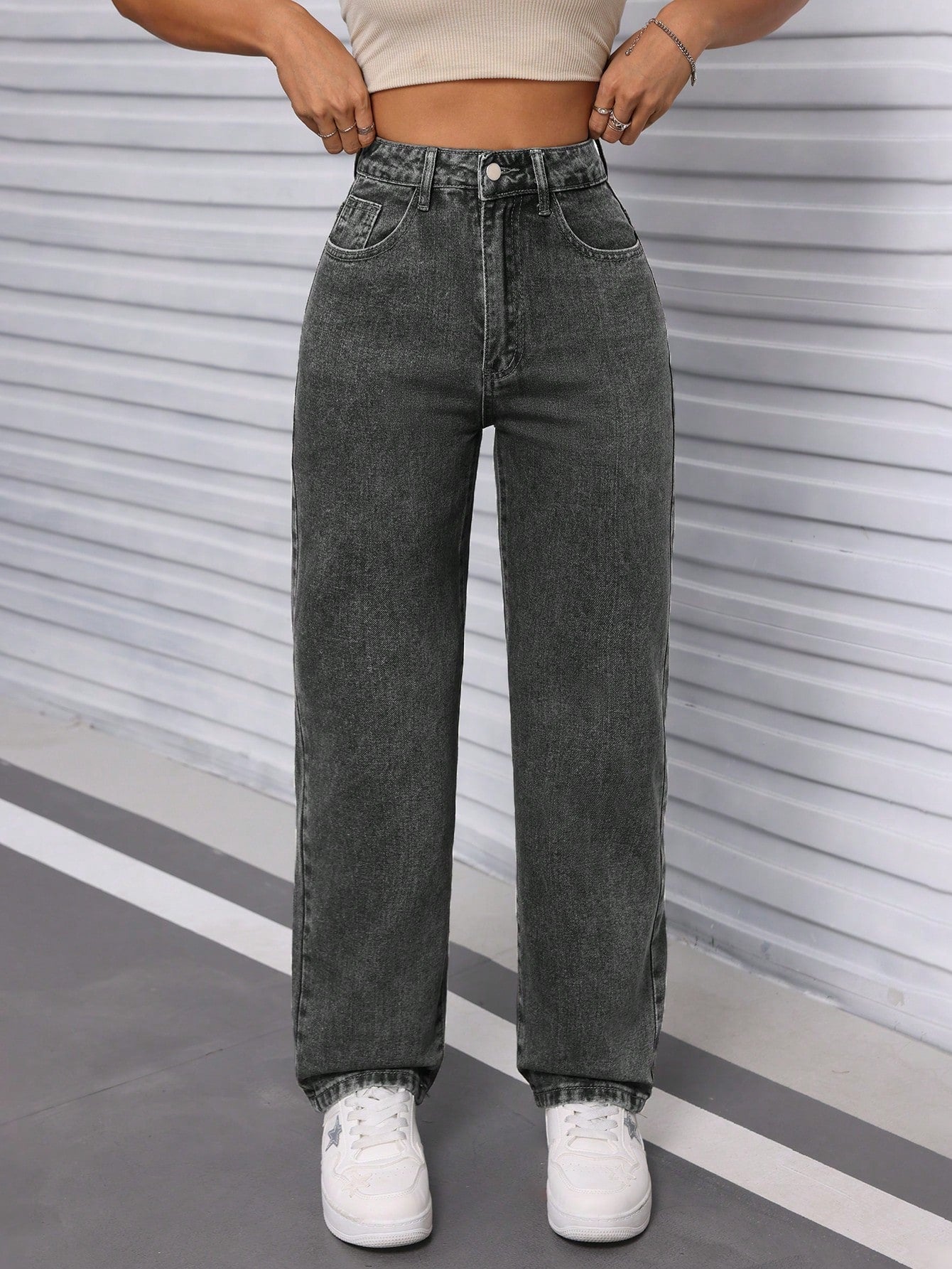 Moonshadow High-Waist Jeans - Glossia Fashion