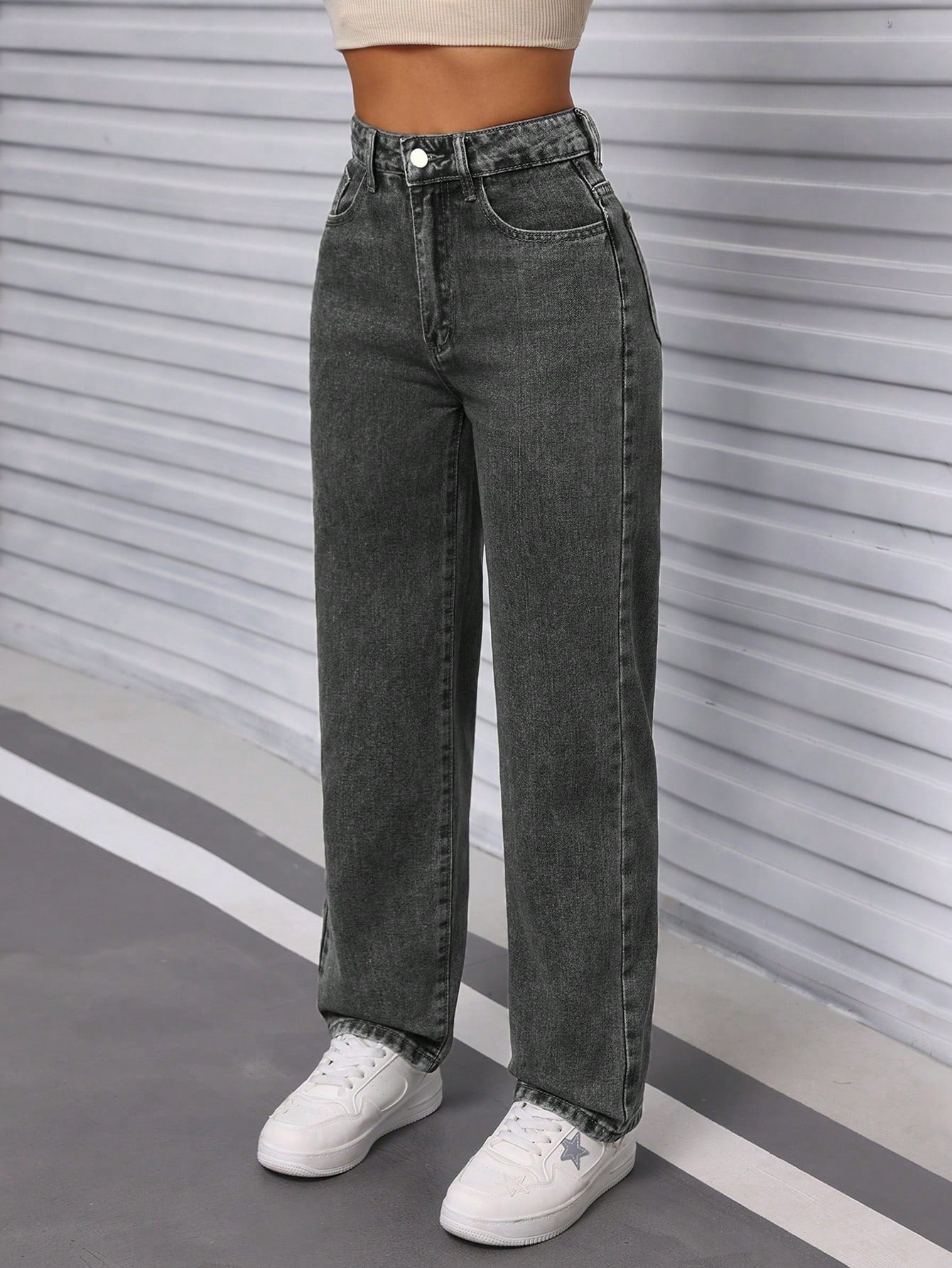 Moonshadow High-Waist Jeans - Glossia Fashion