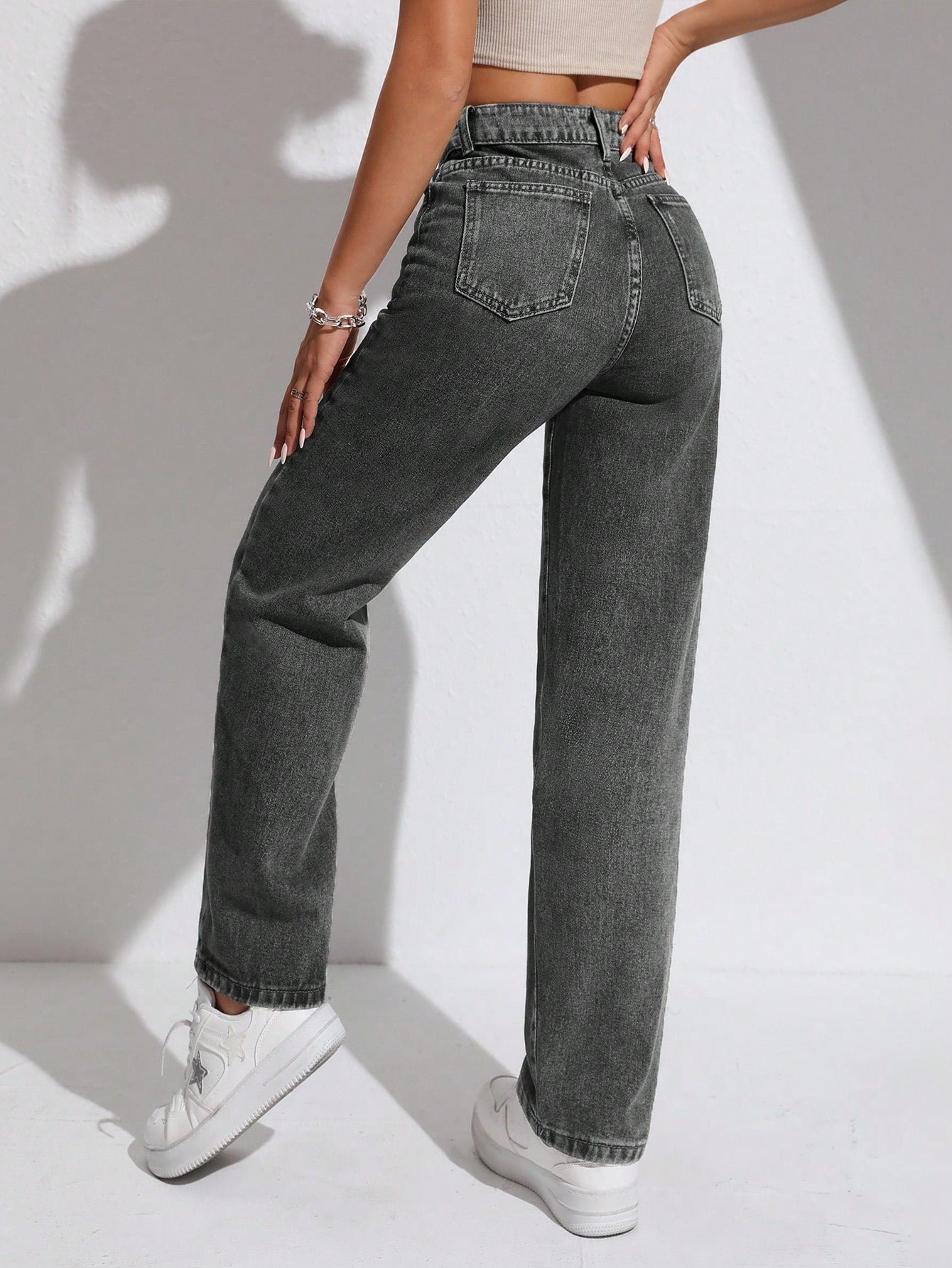 Moonshadow High-Waist Jeans - Glossia Fashion