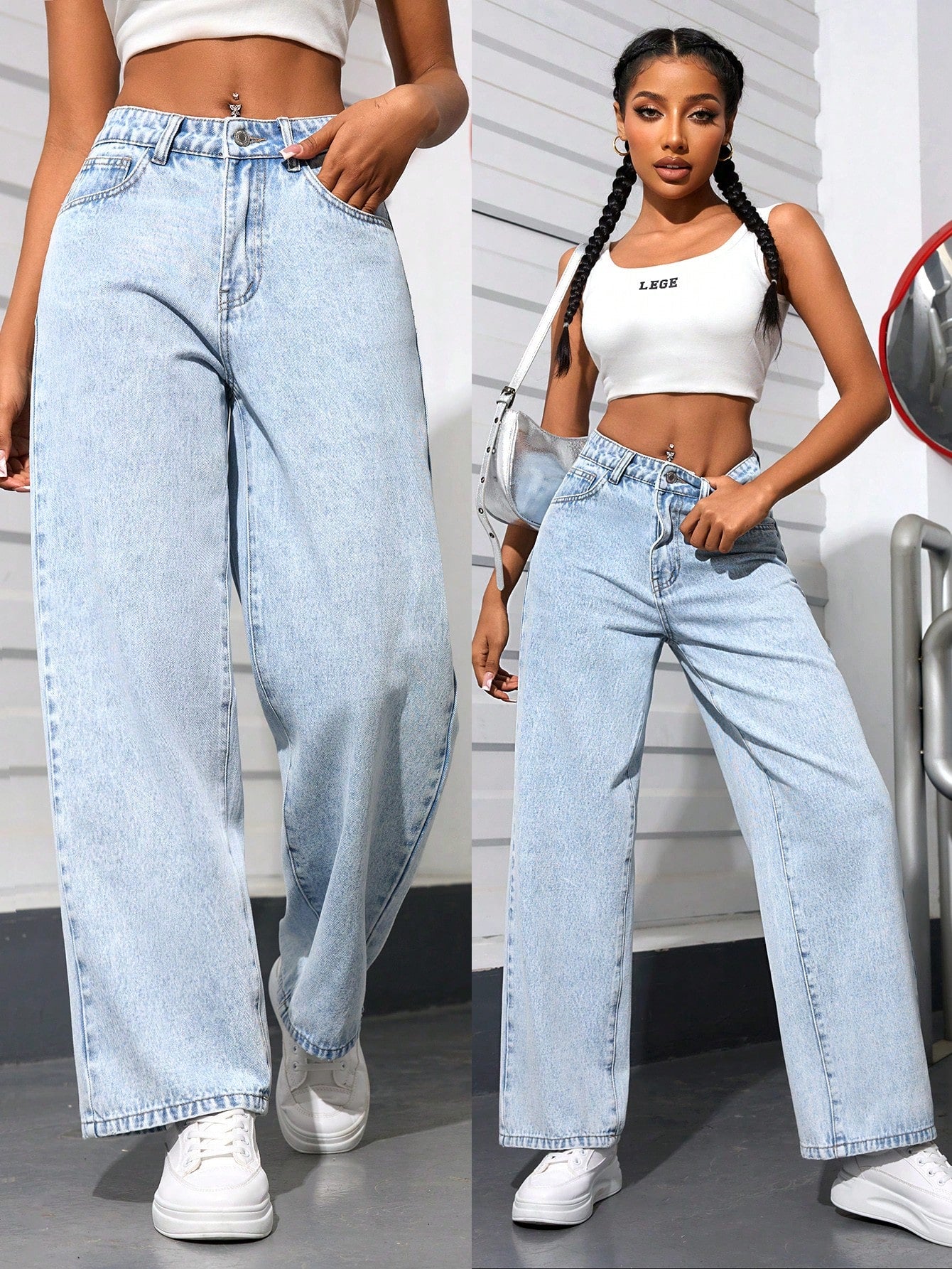 Street Smart Straight Fit Denim - Glossia Fashion