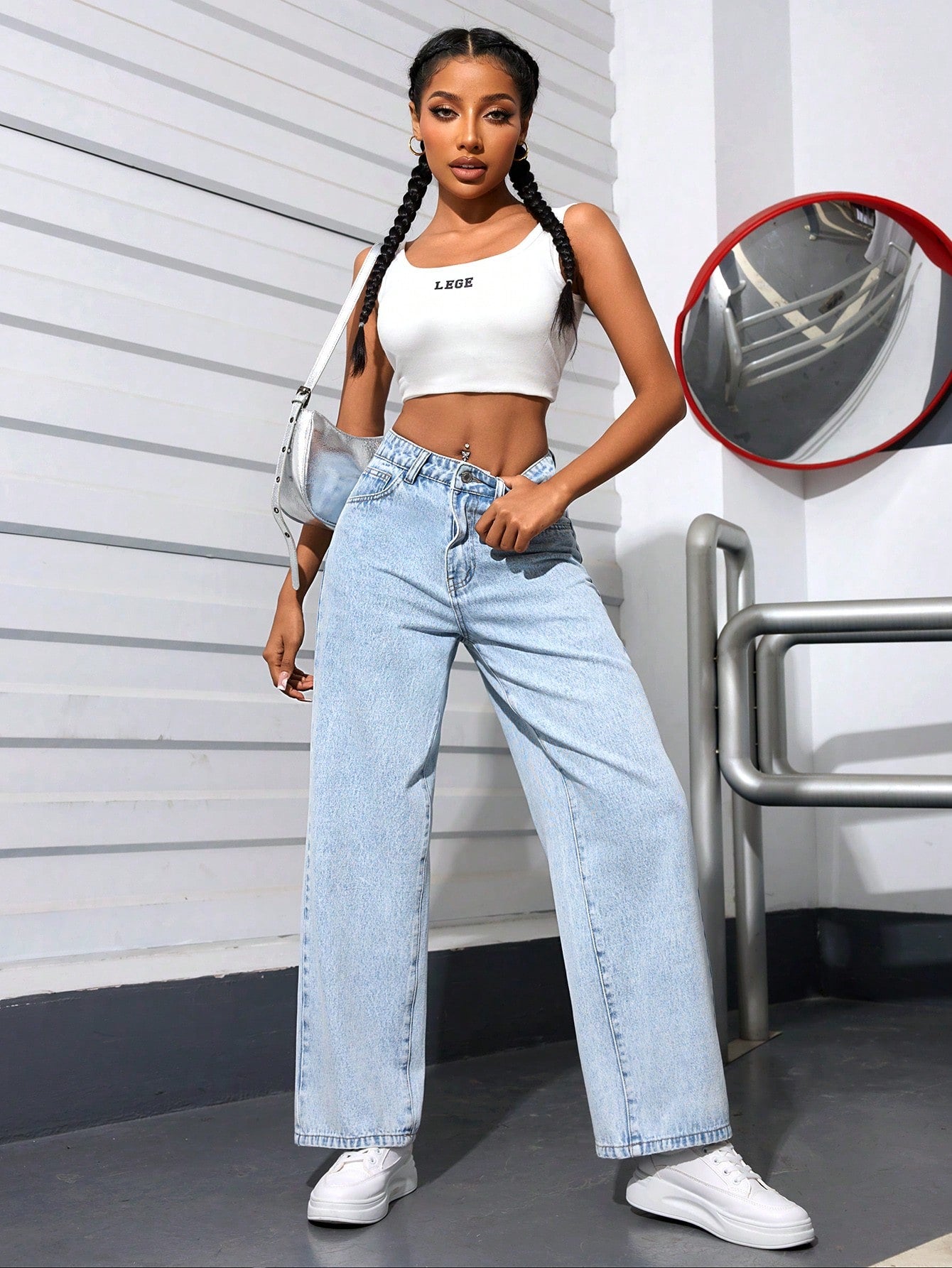 Street Smart Straight Fit Denim - Glossia Fashion