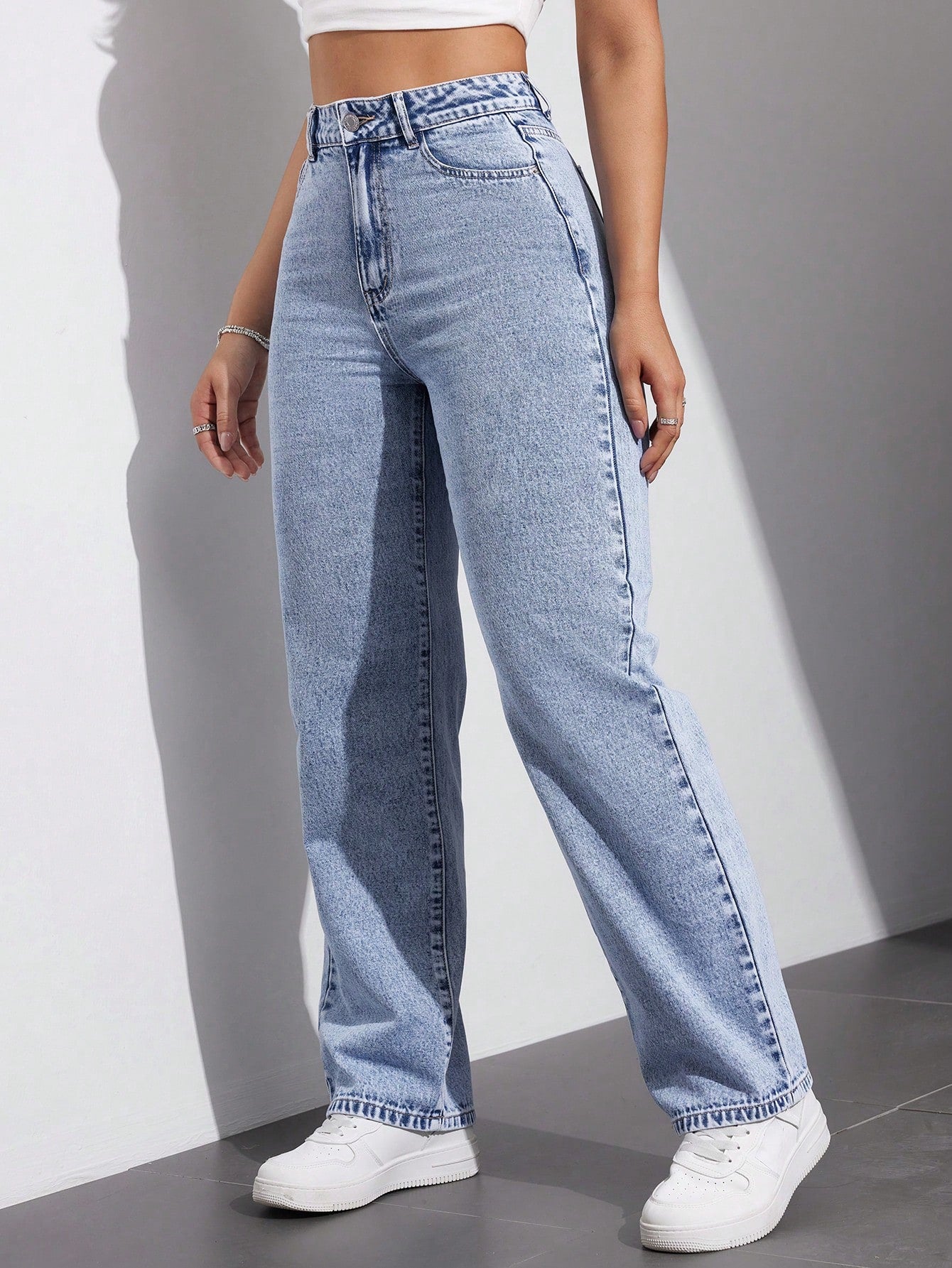 Ultra Fit High-Waist Stretch Jeans - Glossia Fashion