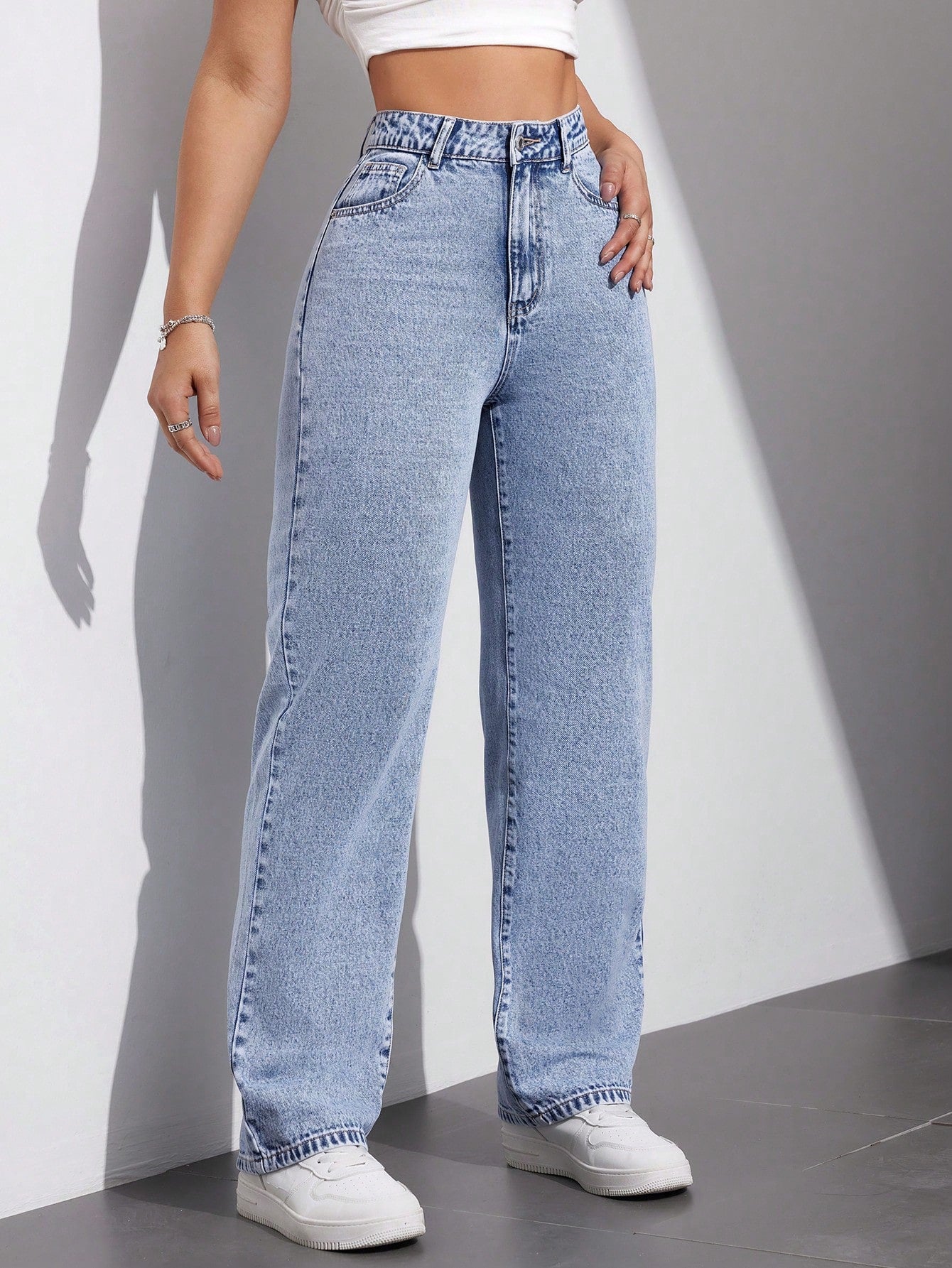 Ultra Fit High-Waist Stretch Jeans - Glossia Fashion