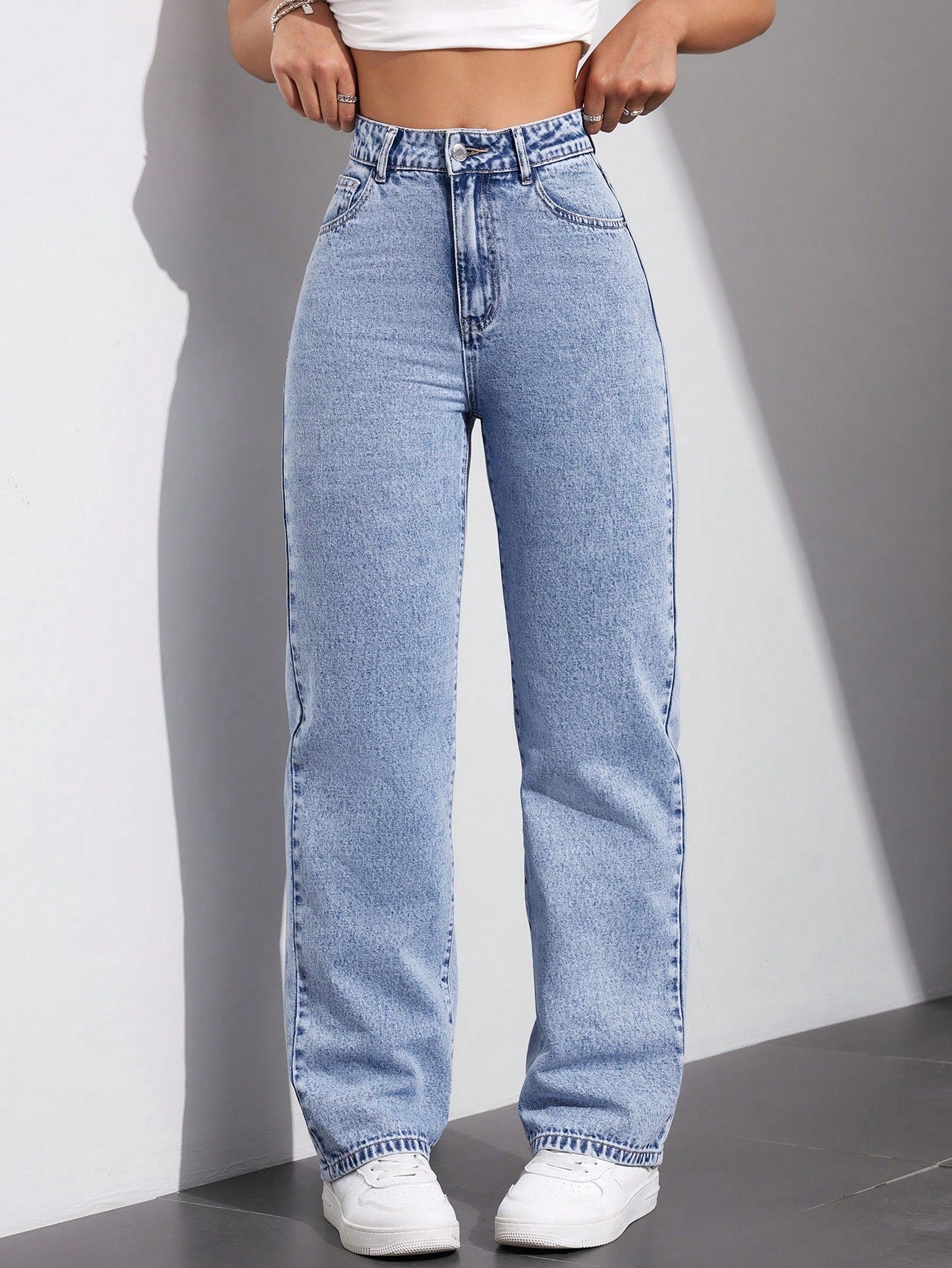 Ultra Fit High-Waist Stretch Jeans - Glossia Fashion