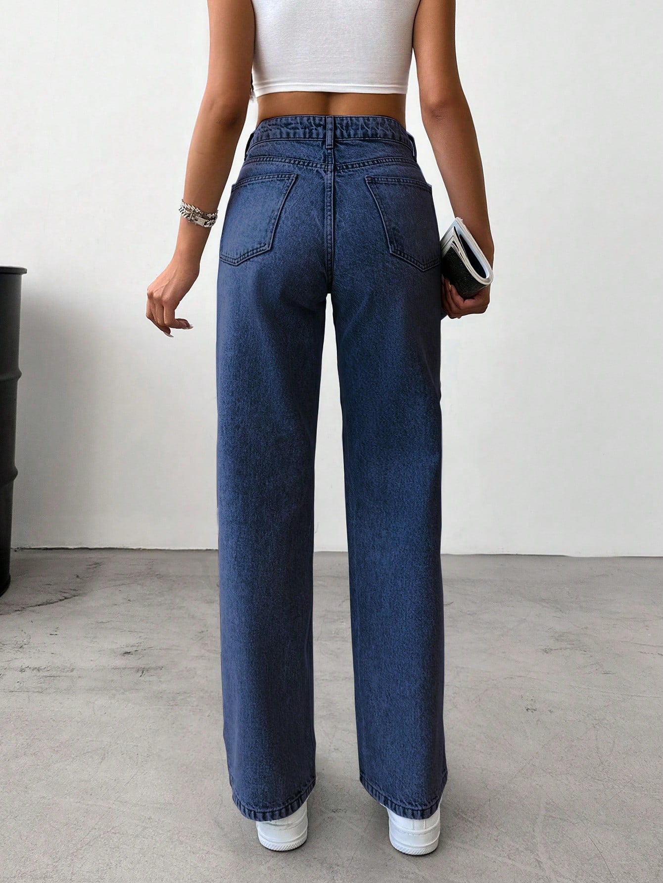 Zenfit High-Rise Straight Denim - Glossia Fashion