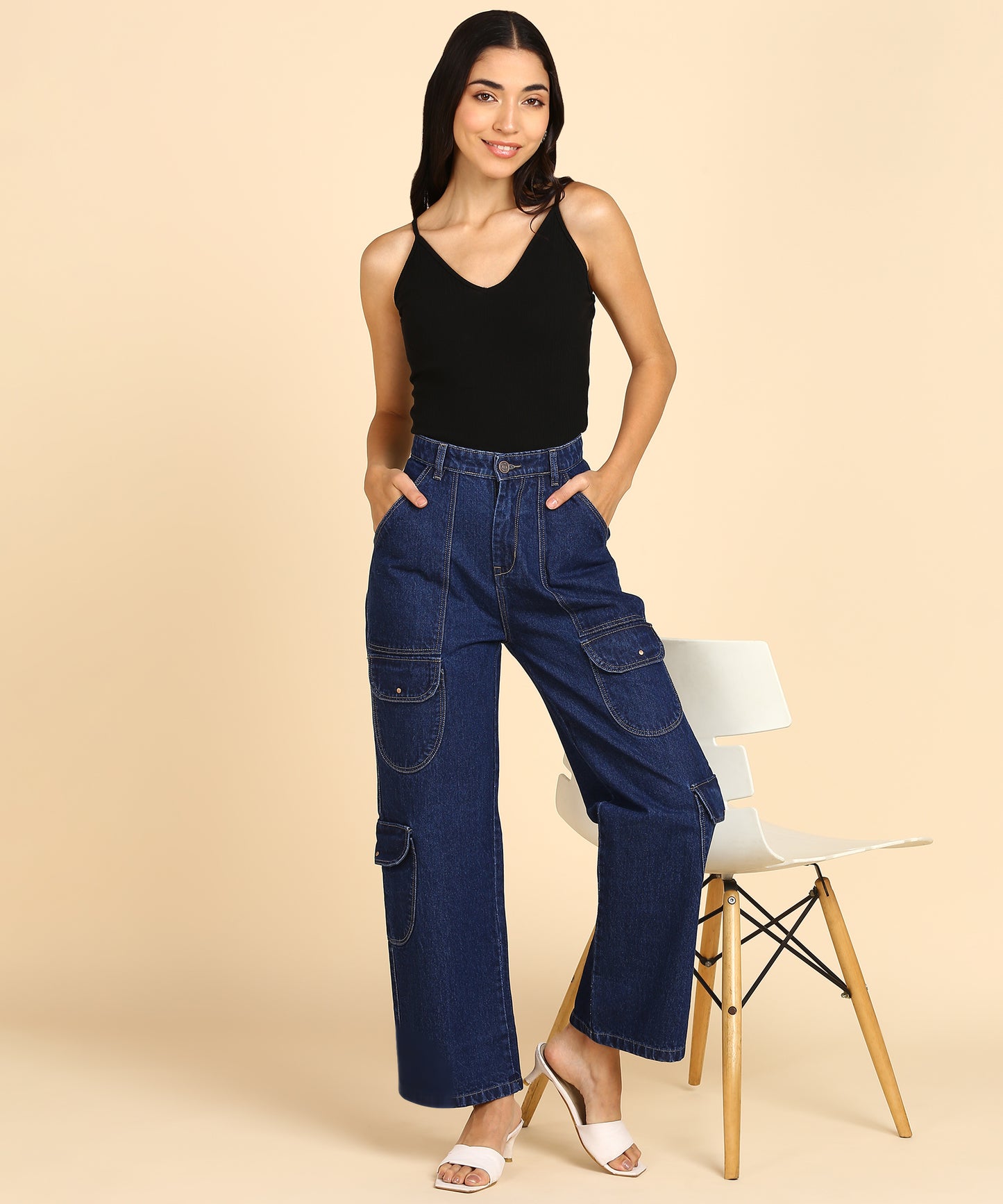 Urban Safari Cargo Denim - Glossia Fashion