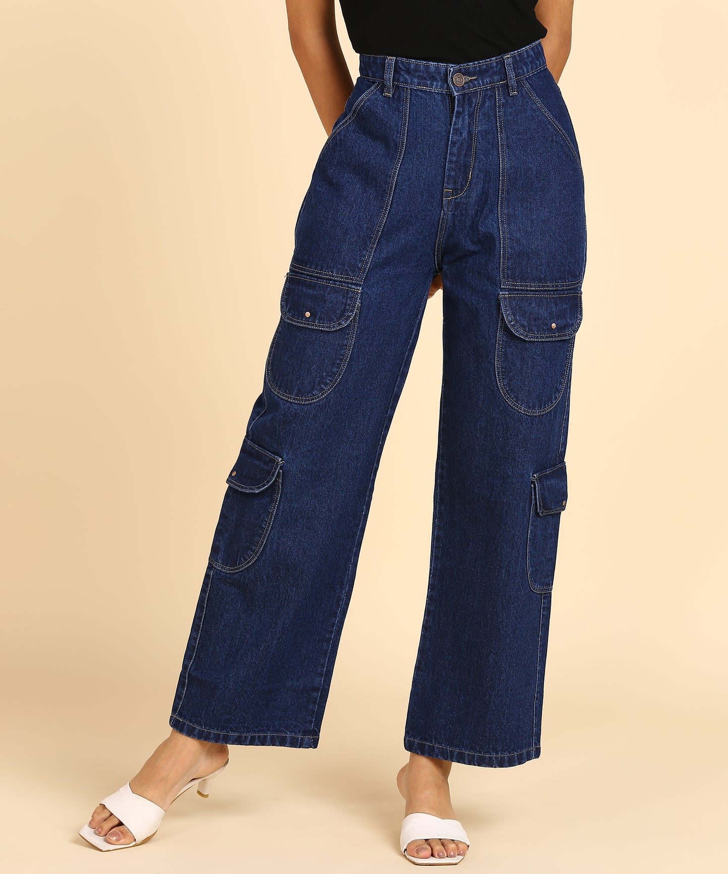 Urban Safari Cargo Denim - Glossia Fashion