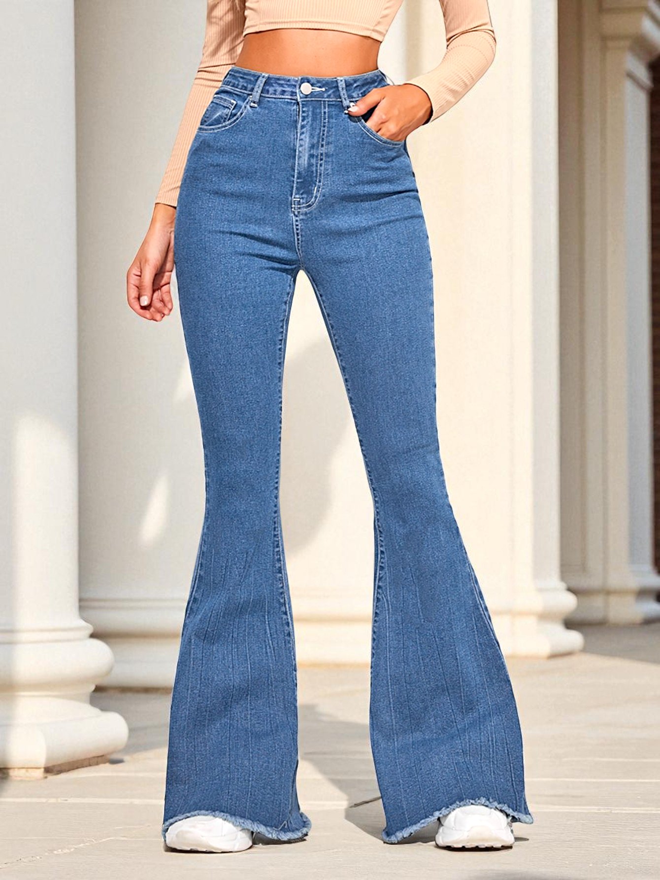 Timeless Fade High-Waist Bootcut