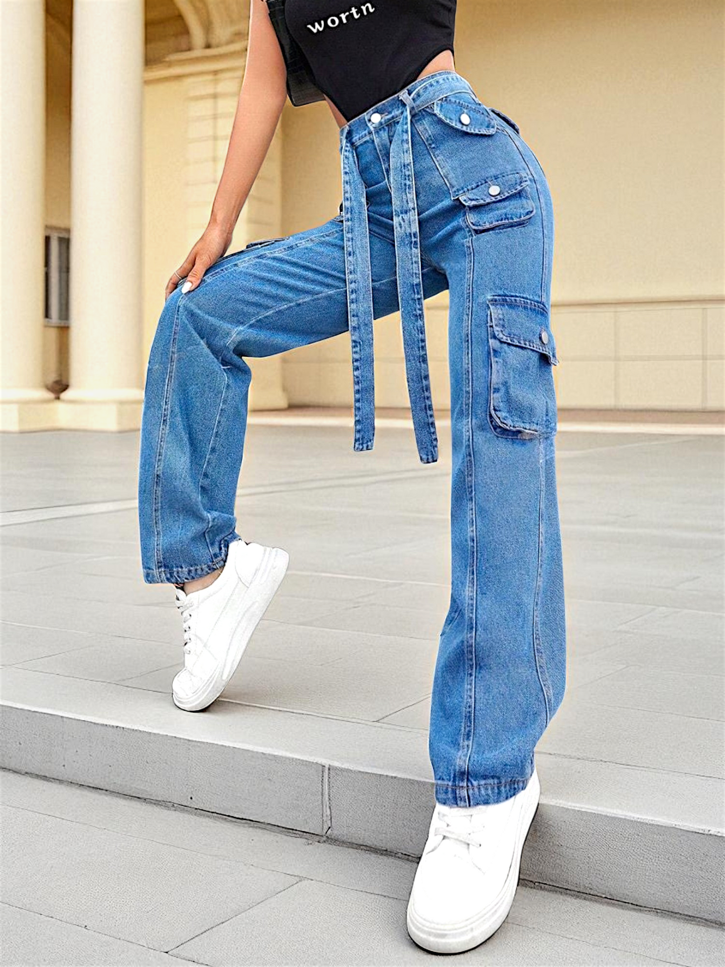 Street Vibe Pocket Detail Denim
