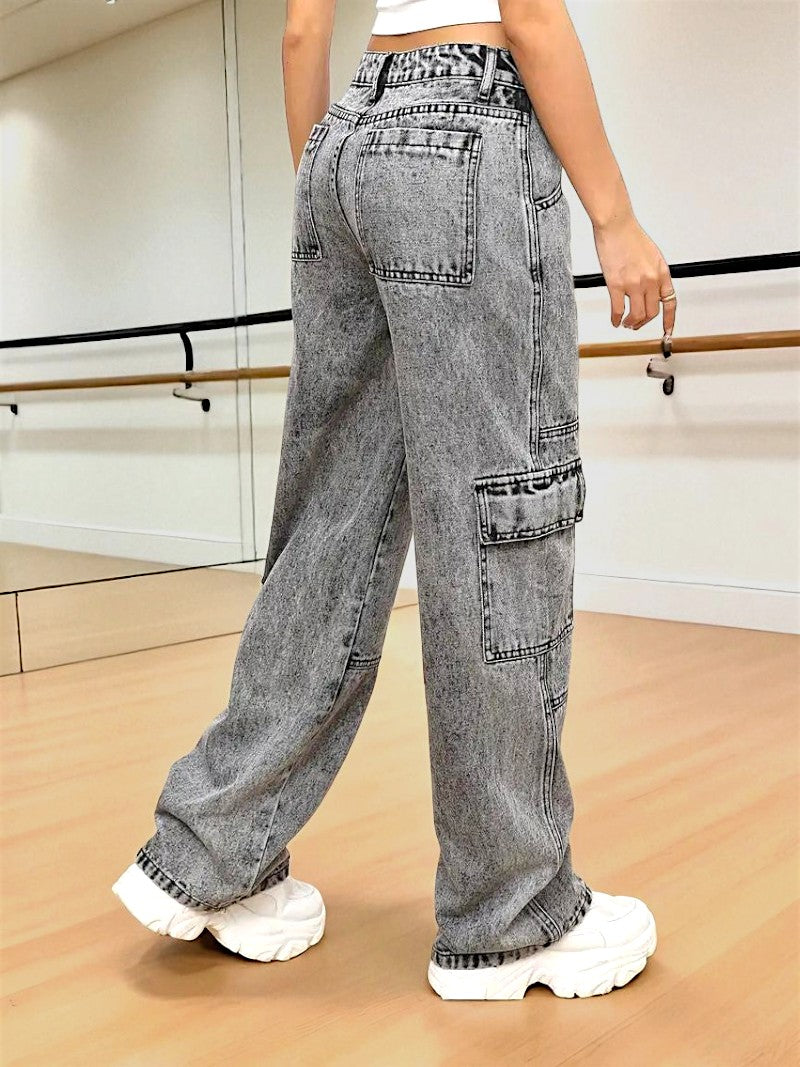 Urban Edge High-Rise Utility Denim
