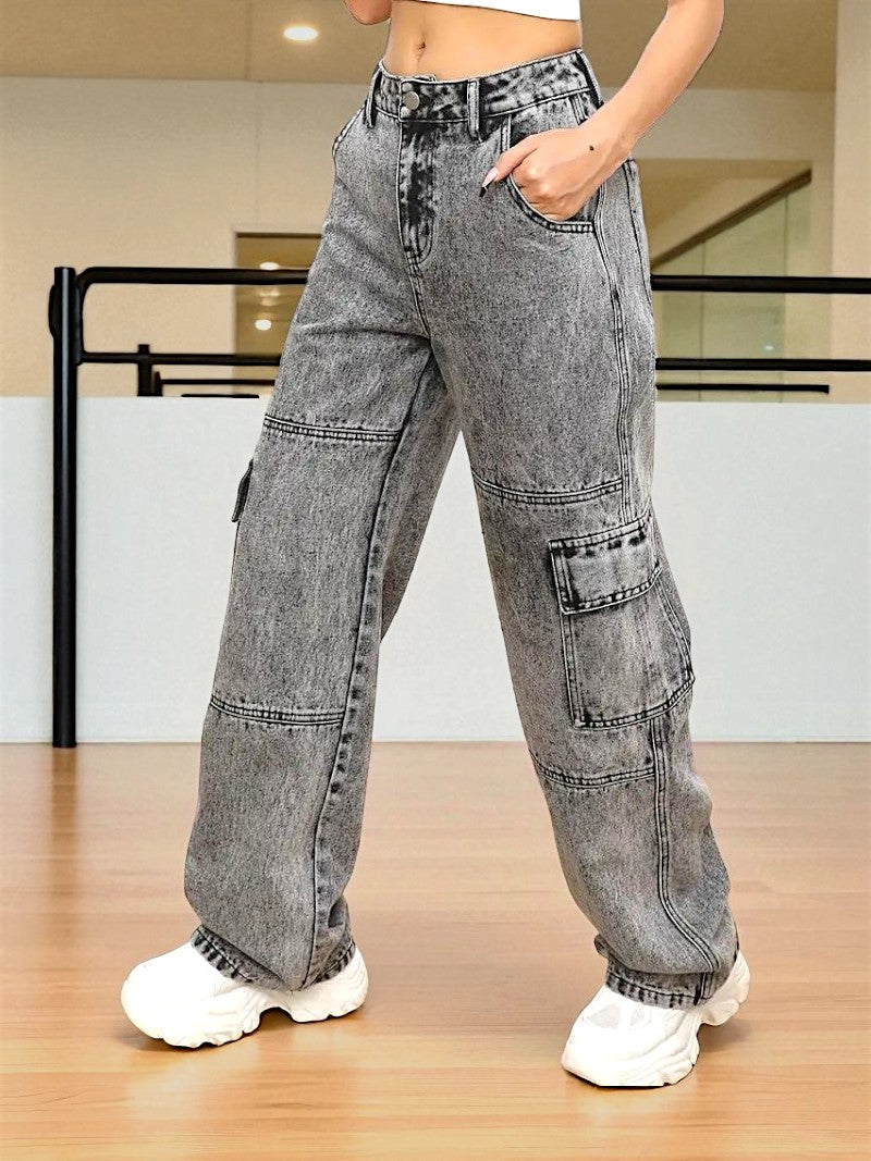 Urban Edge High-Rise Utility Denim