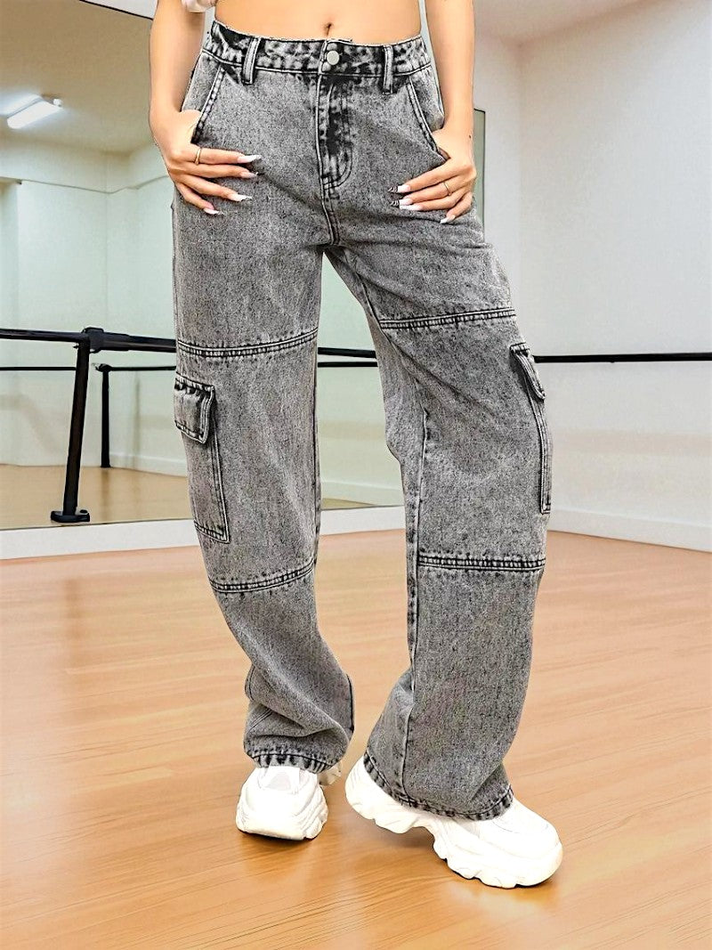 Urban Edge High-Rise Utility Denim