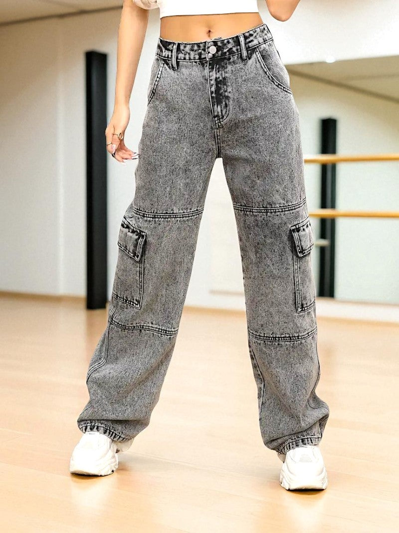 Urban Edge High-Rise Utility Denim