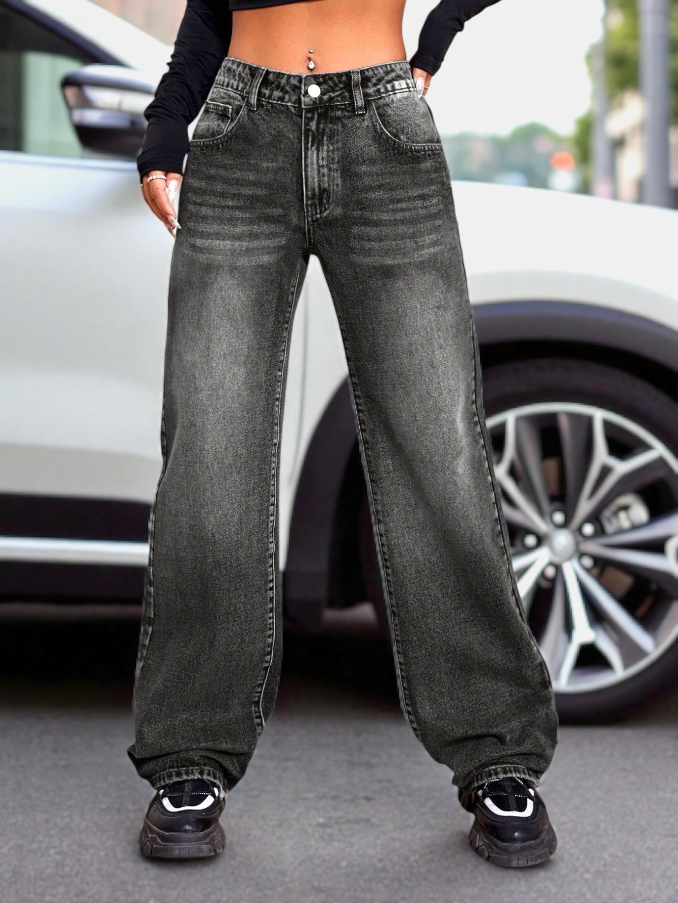 Attitude Fit Straight Leg Jeans