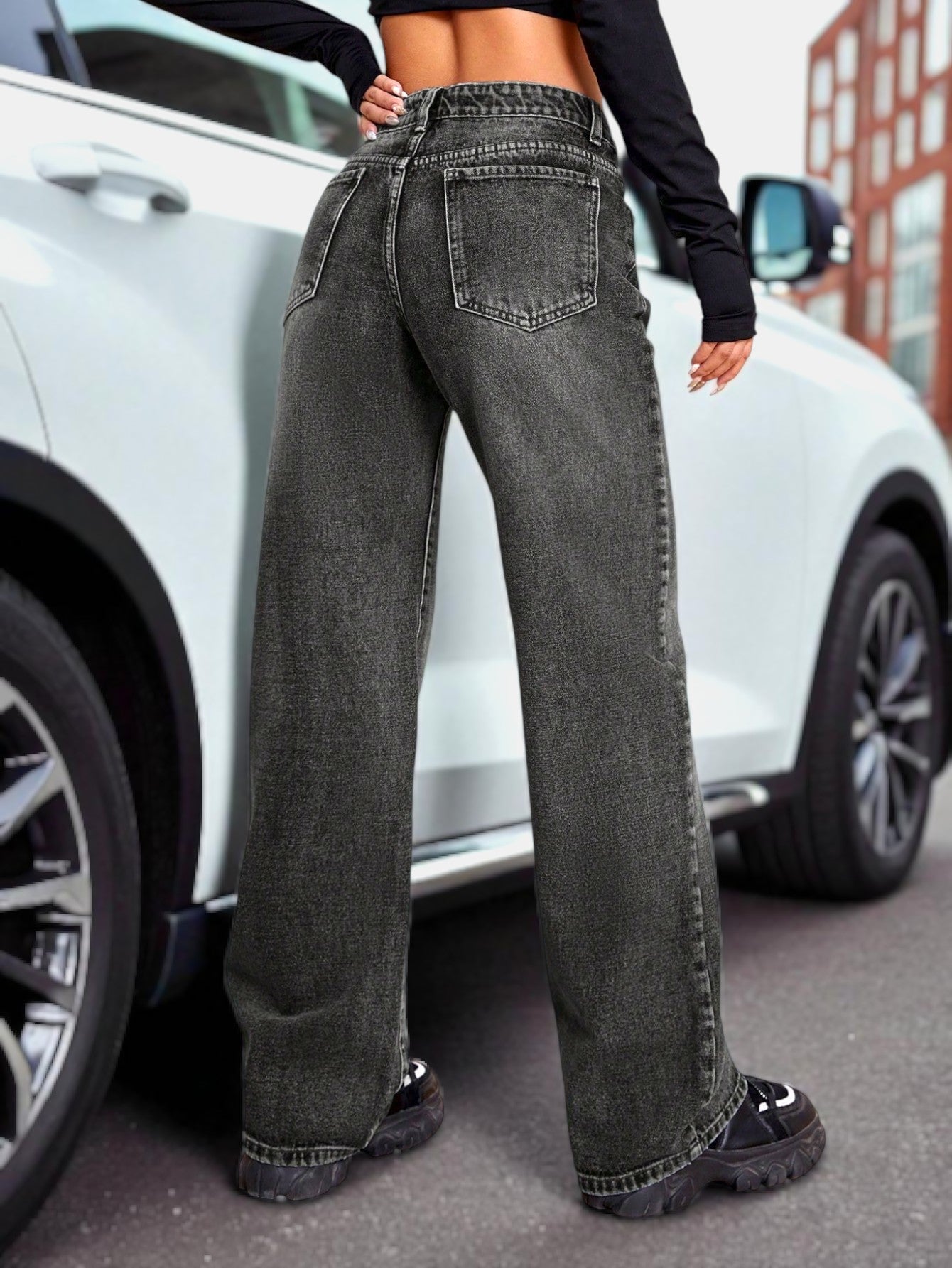Attitude Fit Straight Leg Jeans