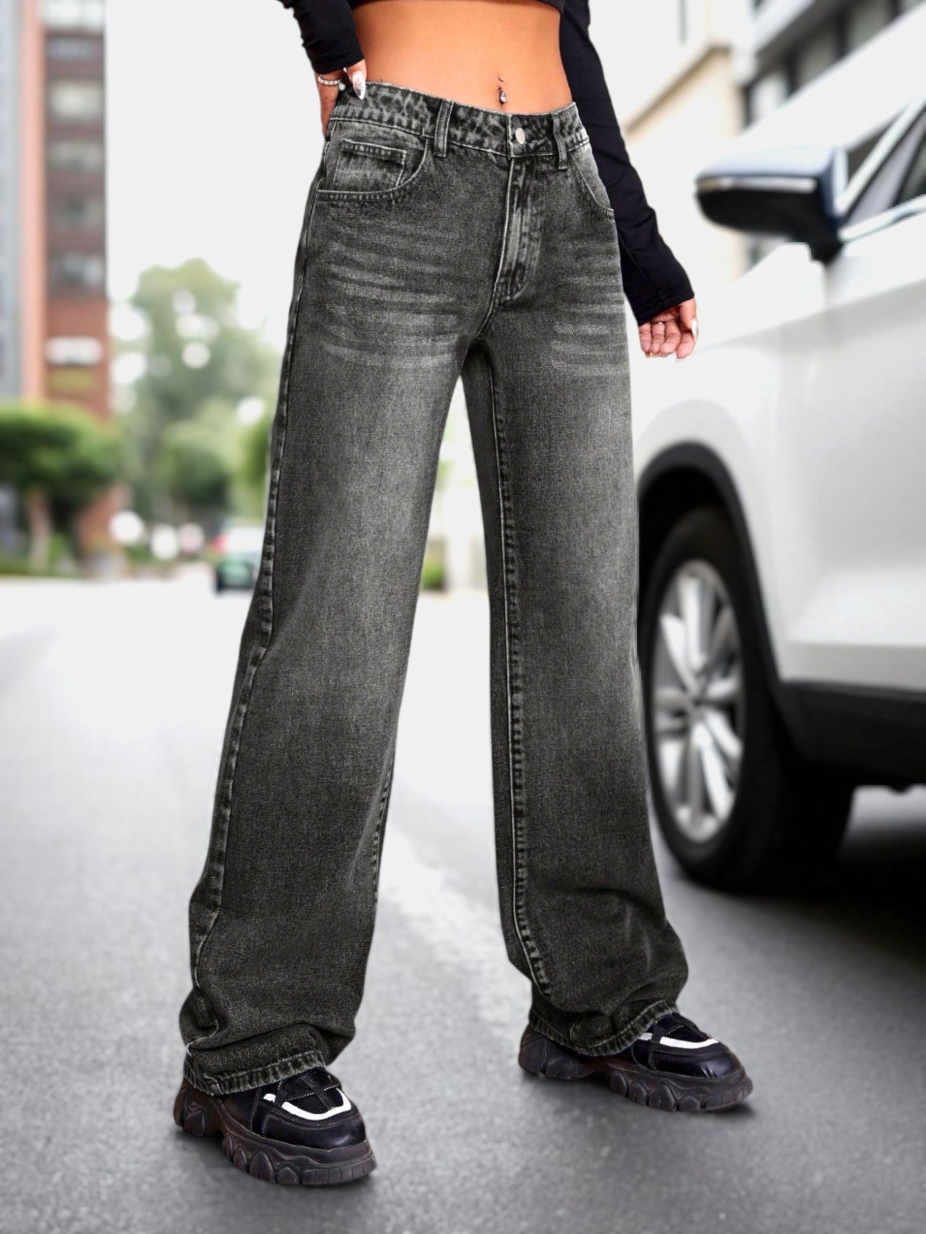 Attitude Fit Straight Leg Jeans