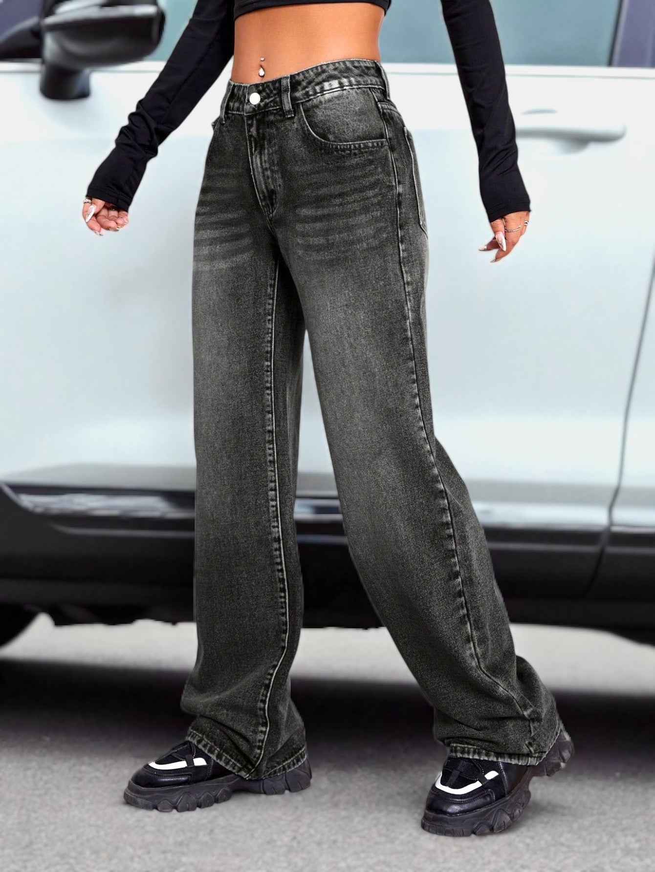 Attitude Fit Straight Leg Jeans