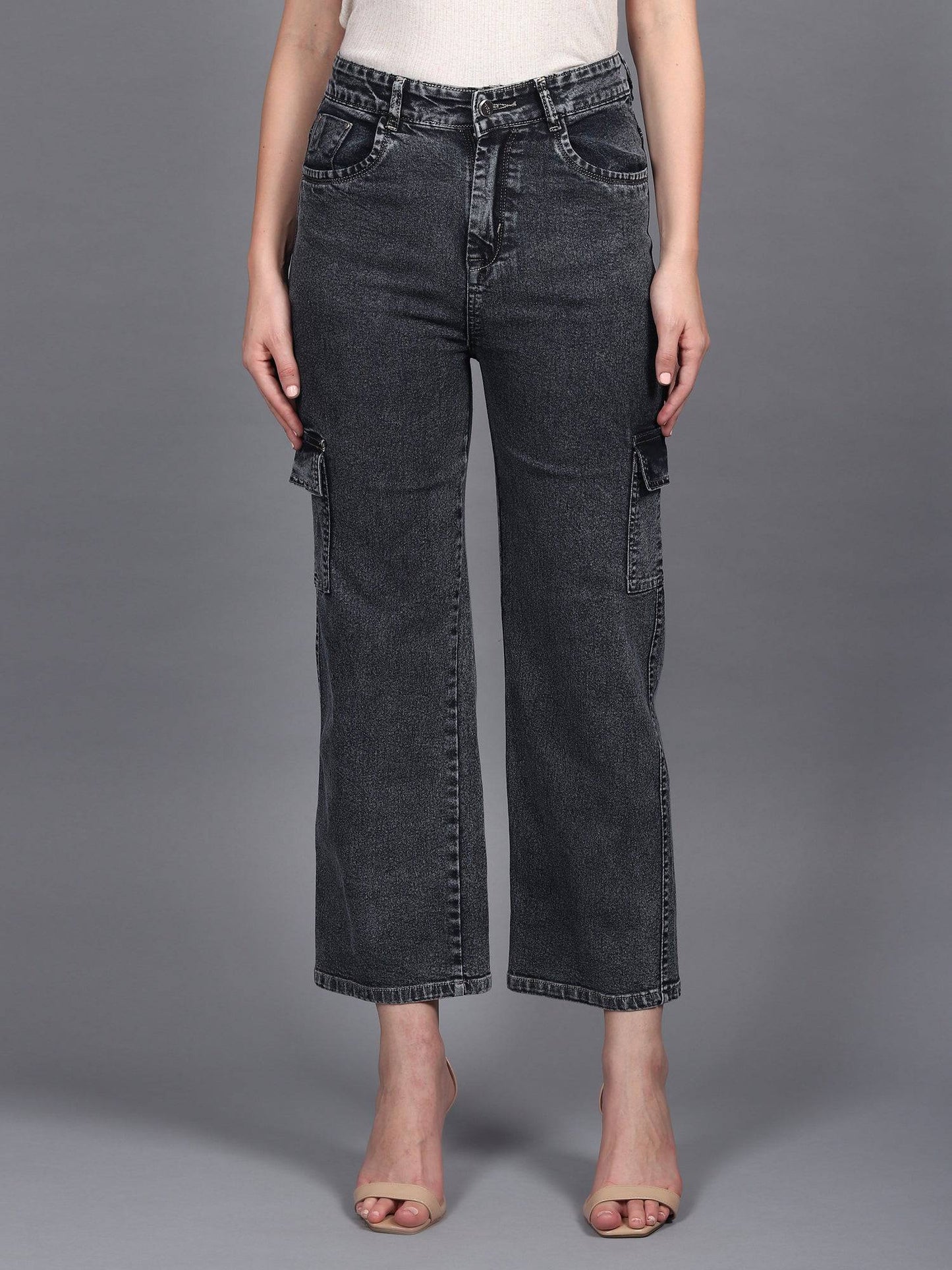 Metro Maven Cargo Jeans - Glossia Fashion